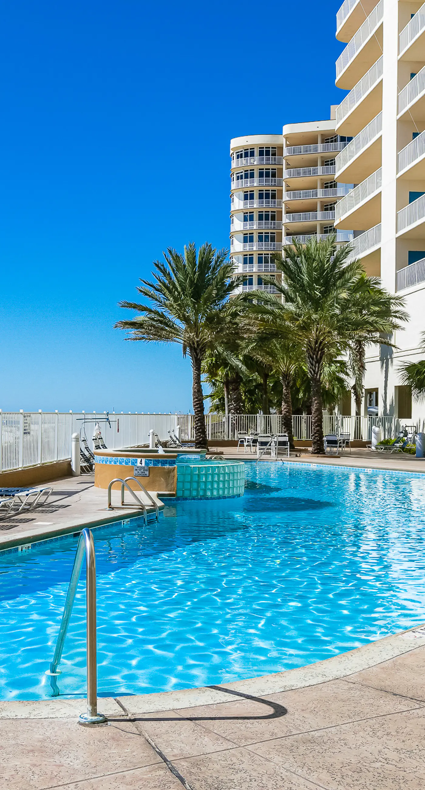 Beachfront condo with amazing views overlooking the Gulf of America featuring resort style pools.