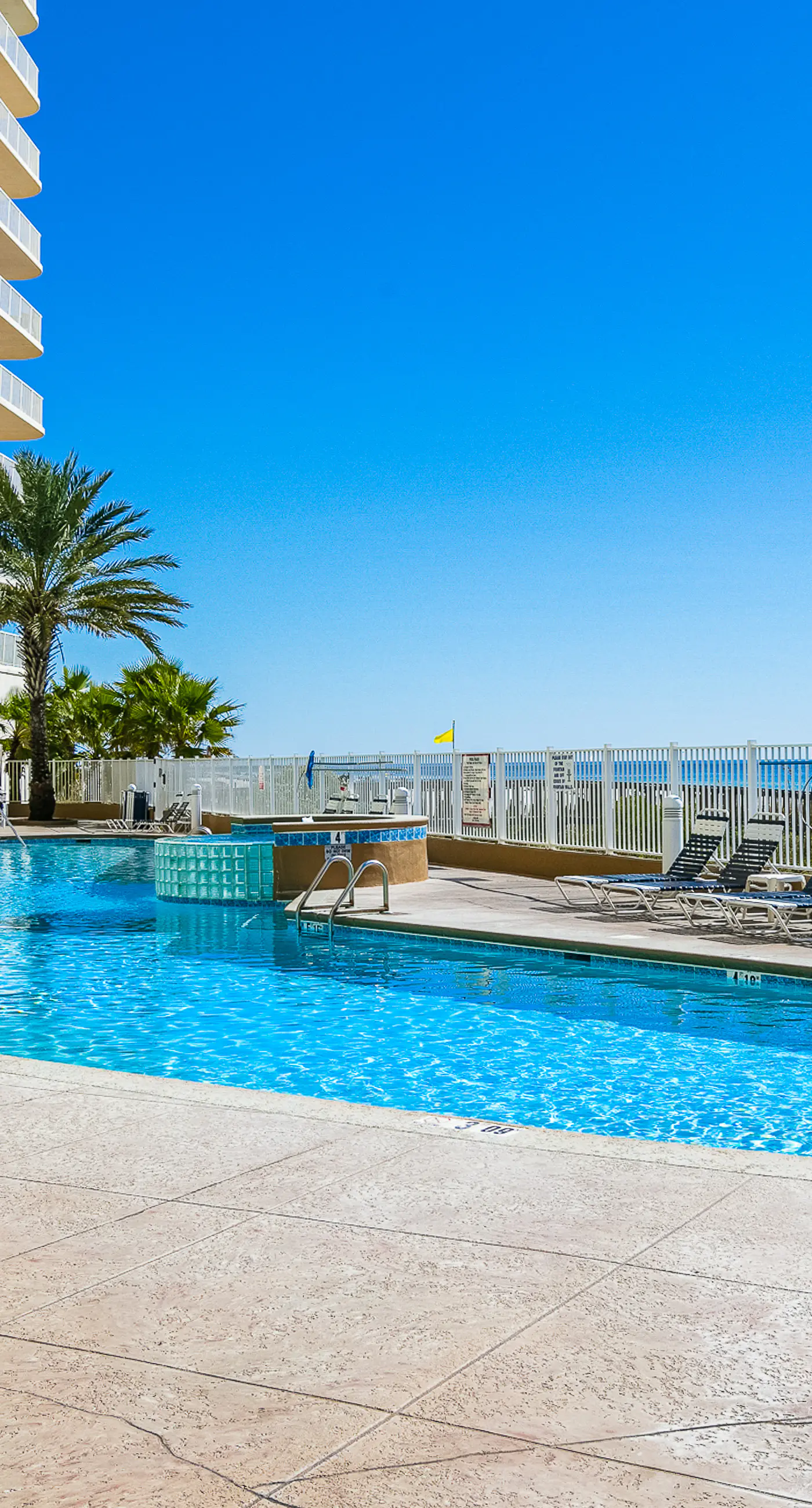 Beachfront condo with amazing views overlooking the Gulf of America featuring resort style pools.