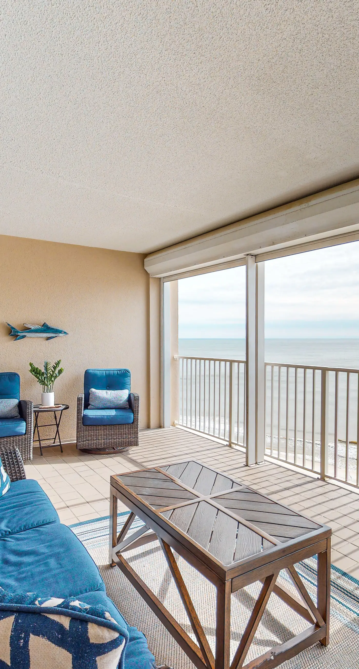 Inviting Gulf-front condo with hot tub, pool & spacious, furnished balcony