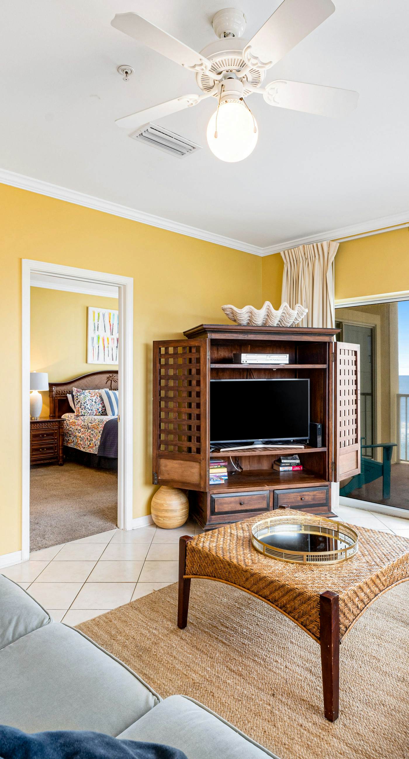 Beachfront condo with Gulf front shared pool, private balcony, and grilling area