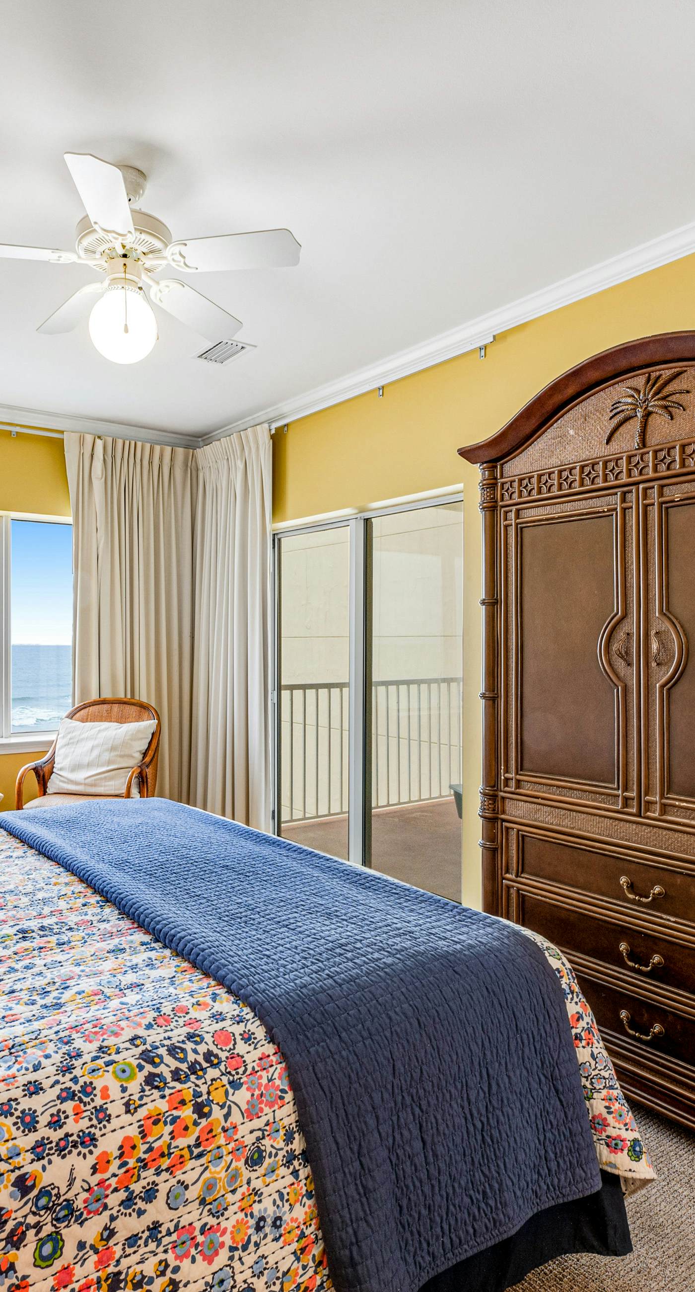 Beachfront condo with Gulf front shared pool, private balcony, and grilling area