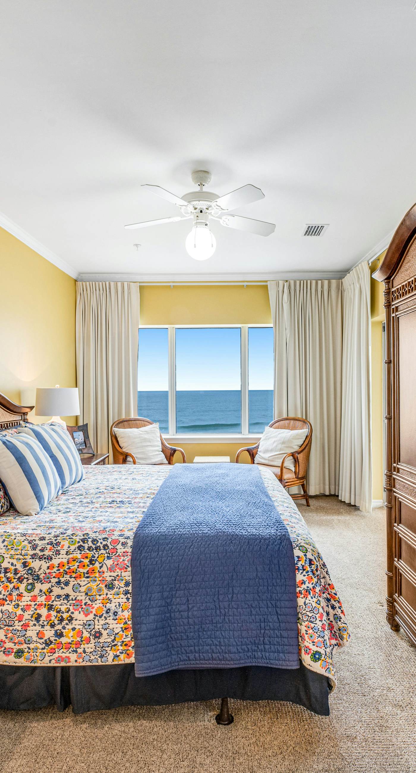 Beachfront condo with Gulf front shared pool, private balcony, and grilling area