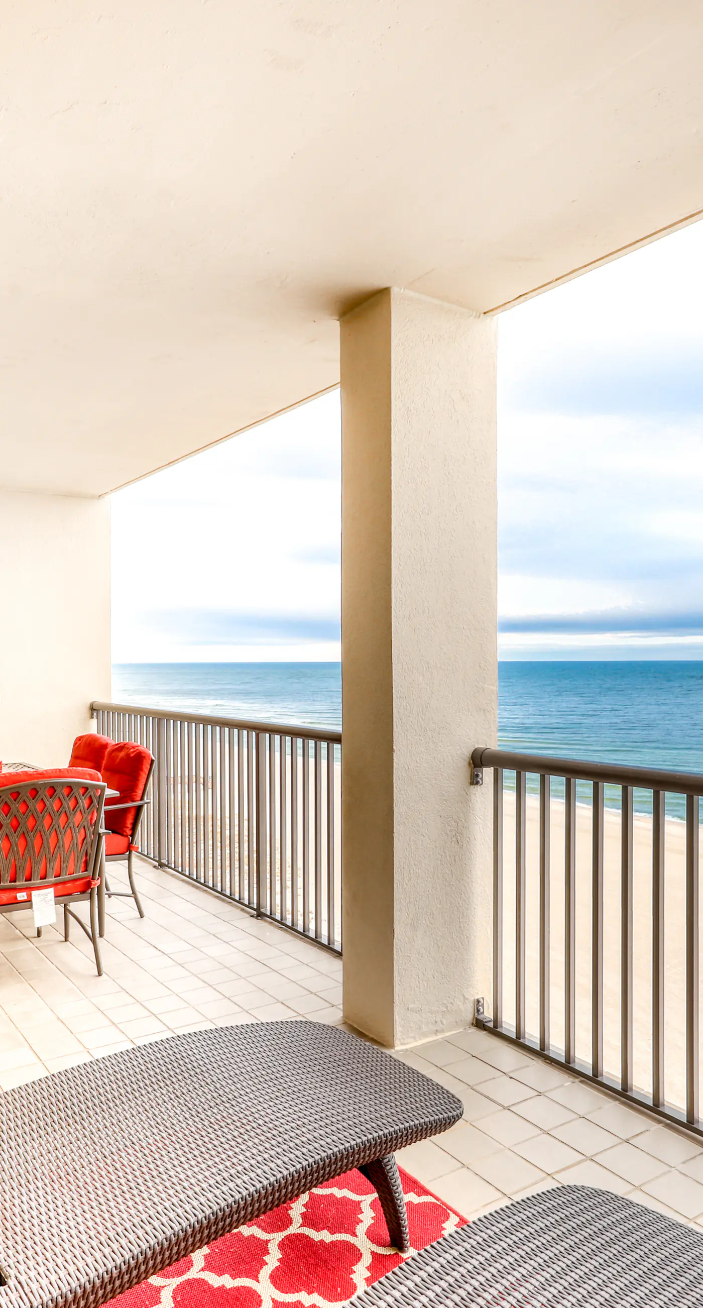 Beachfront condo with shared outdoor pool, heated indoor pool, sauna, & grill area