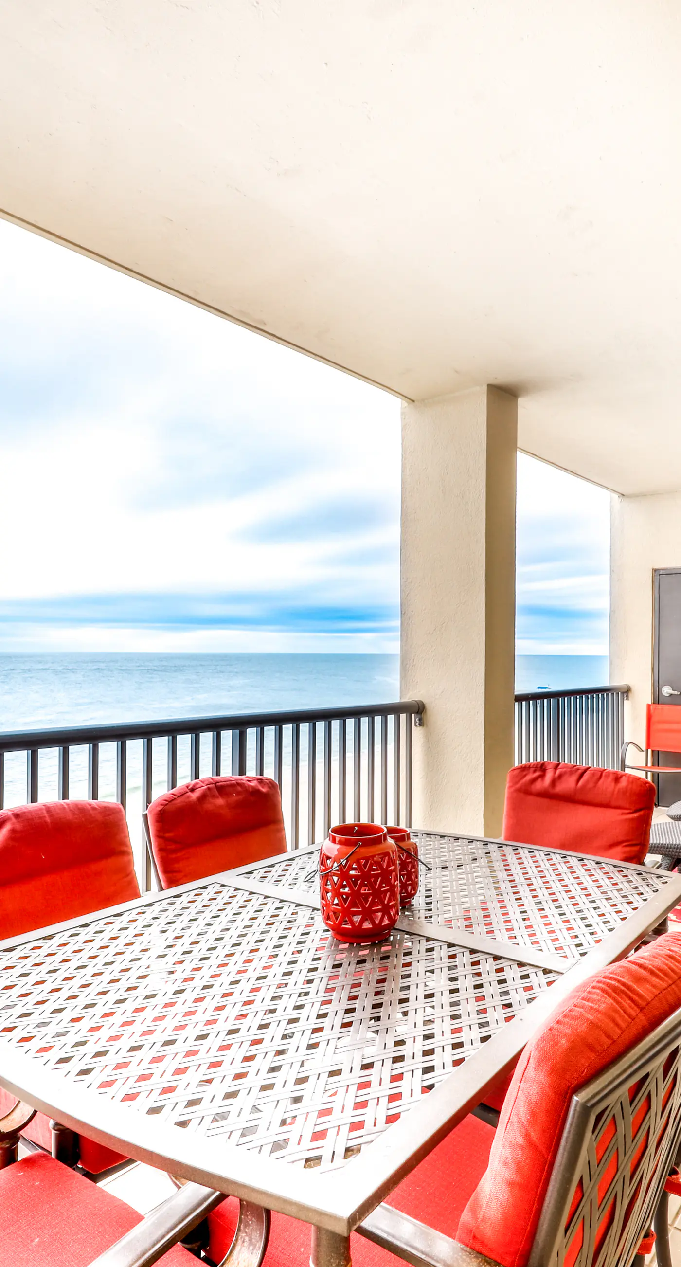 Beachfront condo with shared outdoor pool, heated indoor pool, sauna, & grill area