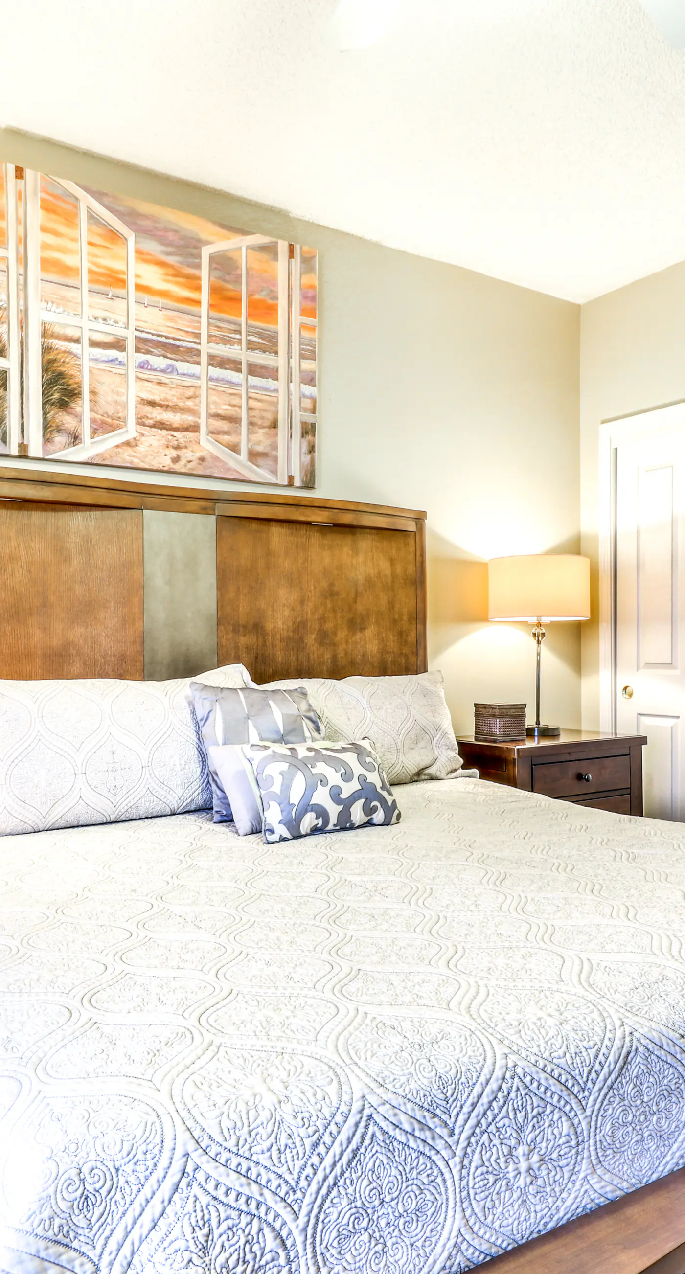 Beachfront condo with shared outdoor pool, heated indoor pool, sauna, & grill area