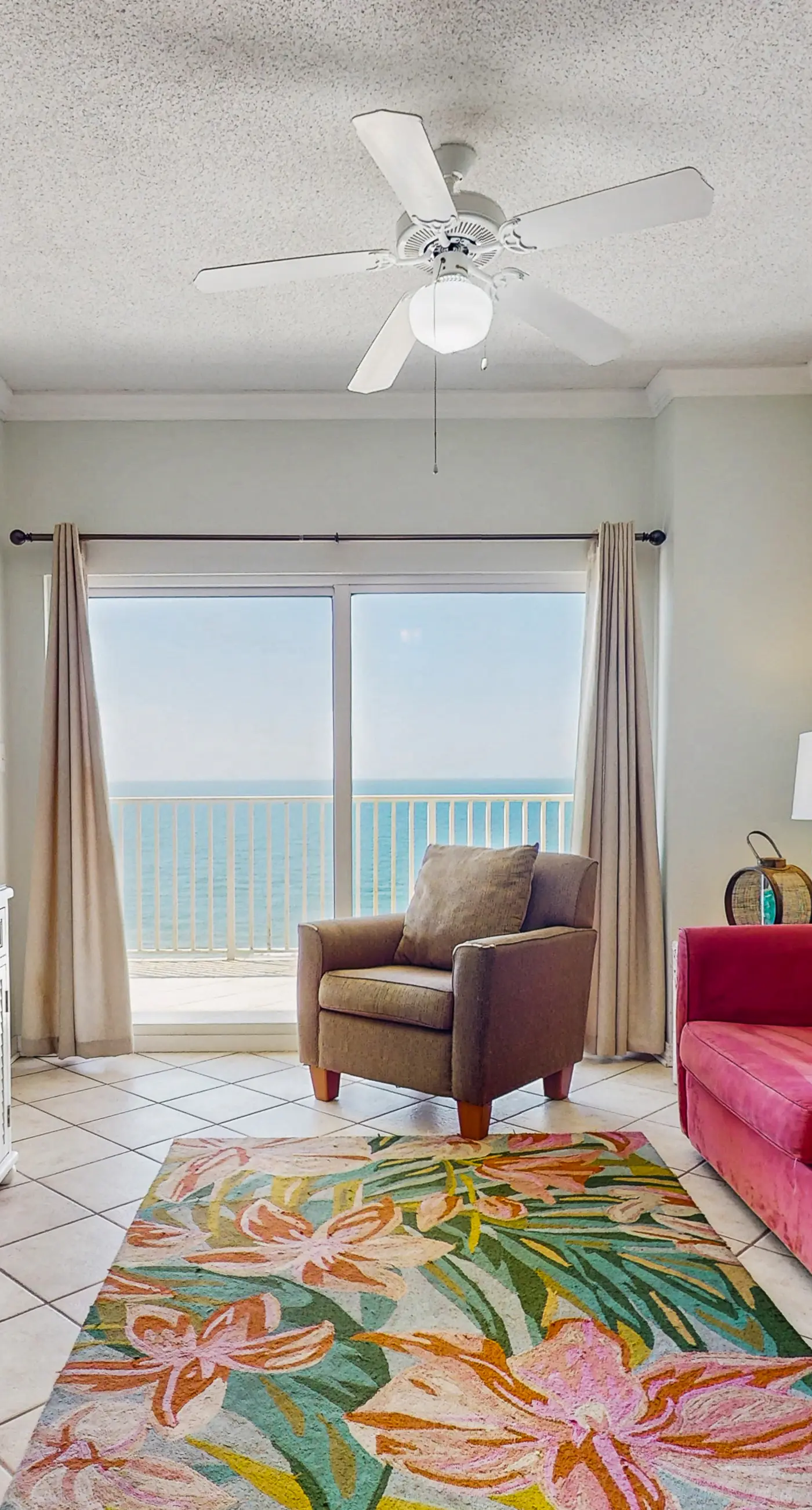 Beachfront property with Gulf-view balcony, outdoor pool & hot tub - near shops