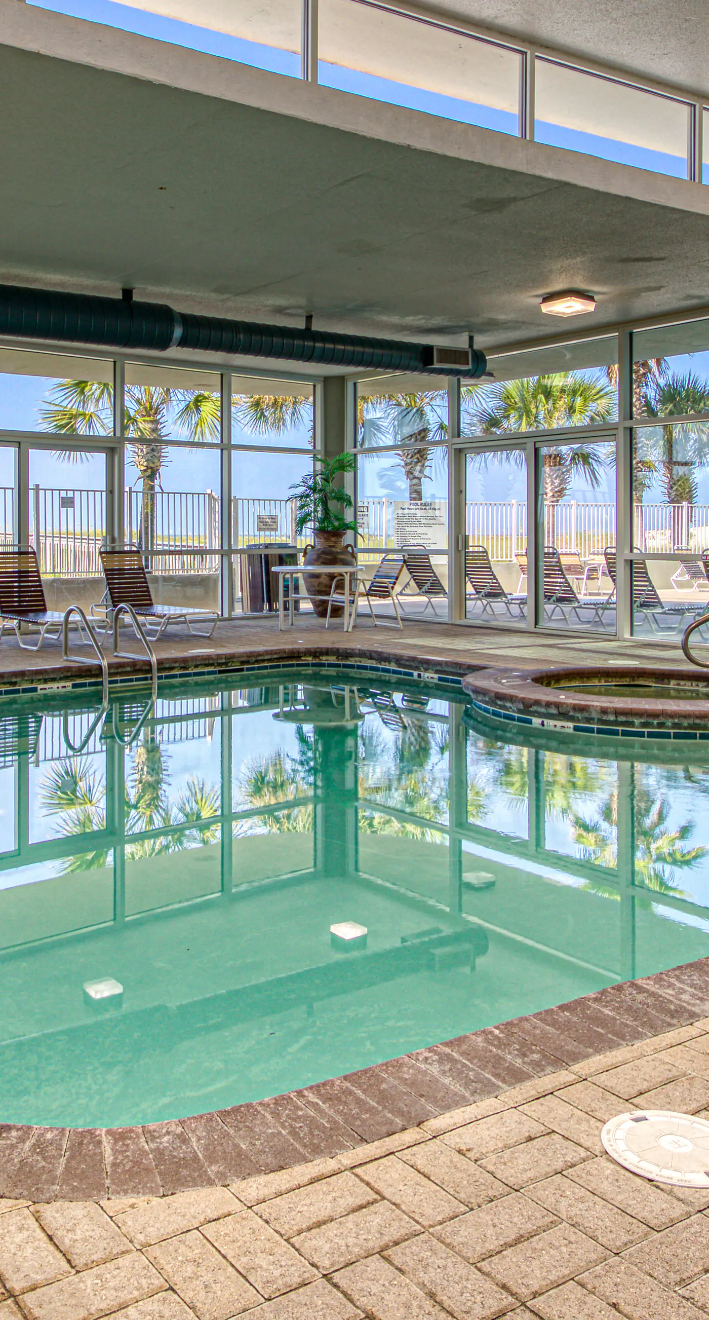 Beachfront property with Gulf-view balcony, outdoor pool & hot tub - near shops