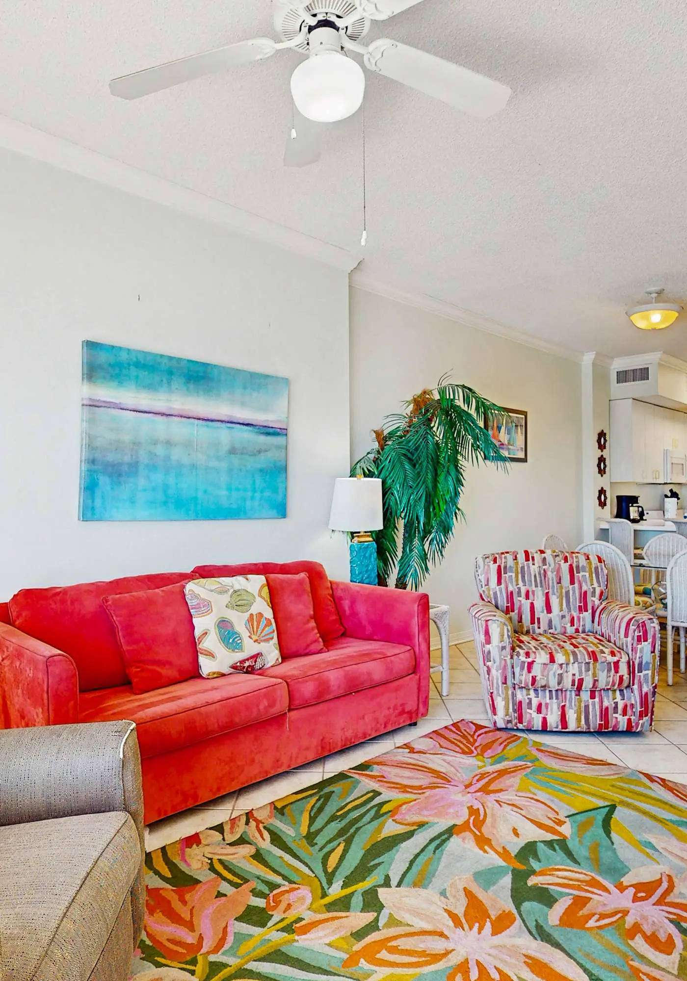 Beachfront property with Gulf-view balcony, outdoor pool & hot tub - near shops
