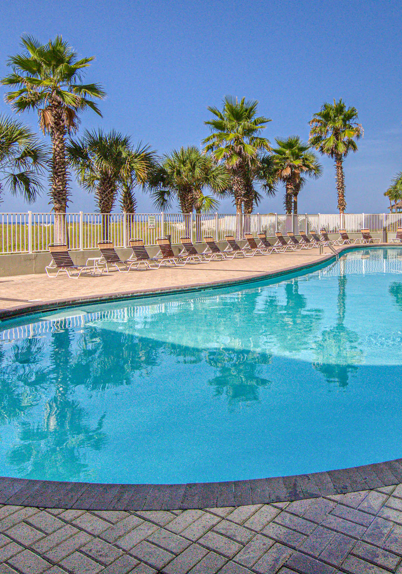 Beachfront property with Gulf-view balcony, outdoor pool & hot tub - near shops