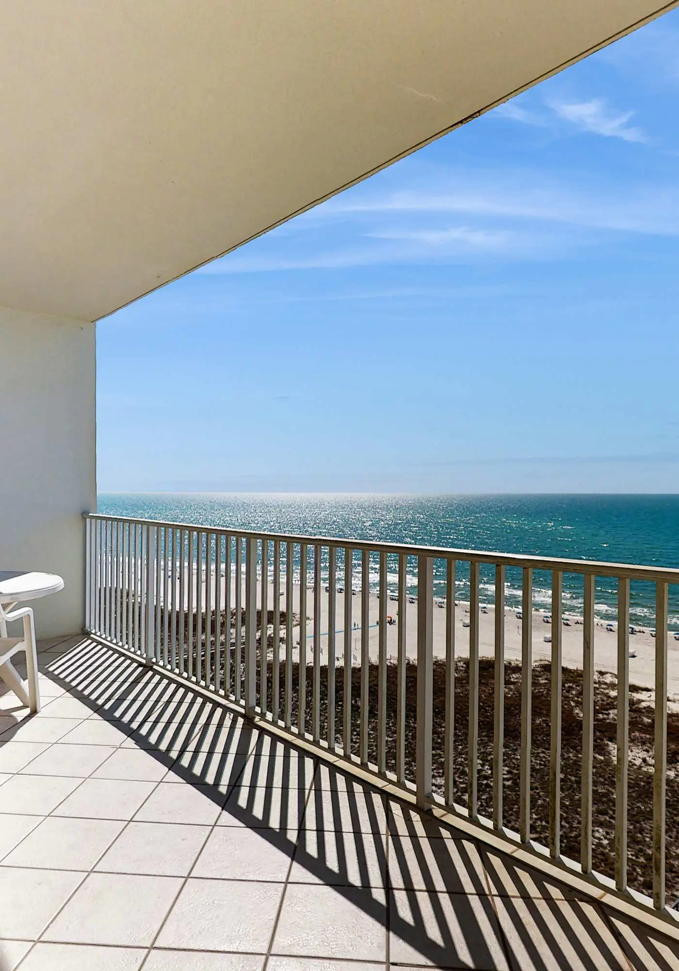 Beachfront property with Gulf-view balcony, outdoor pool & hot tub - near shops