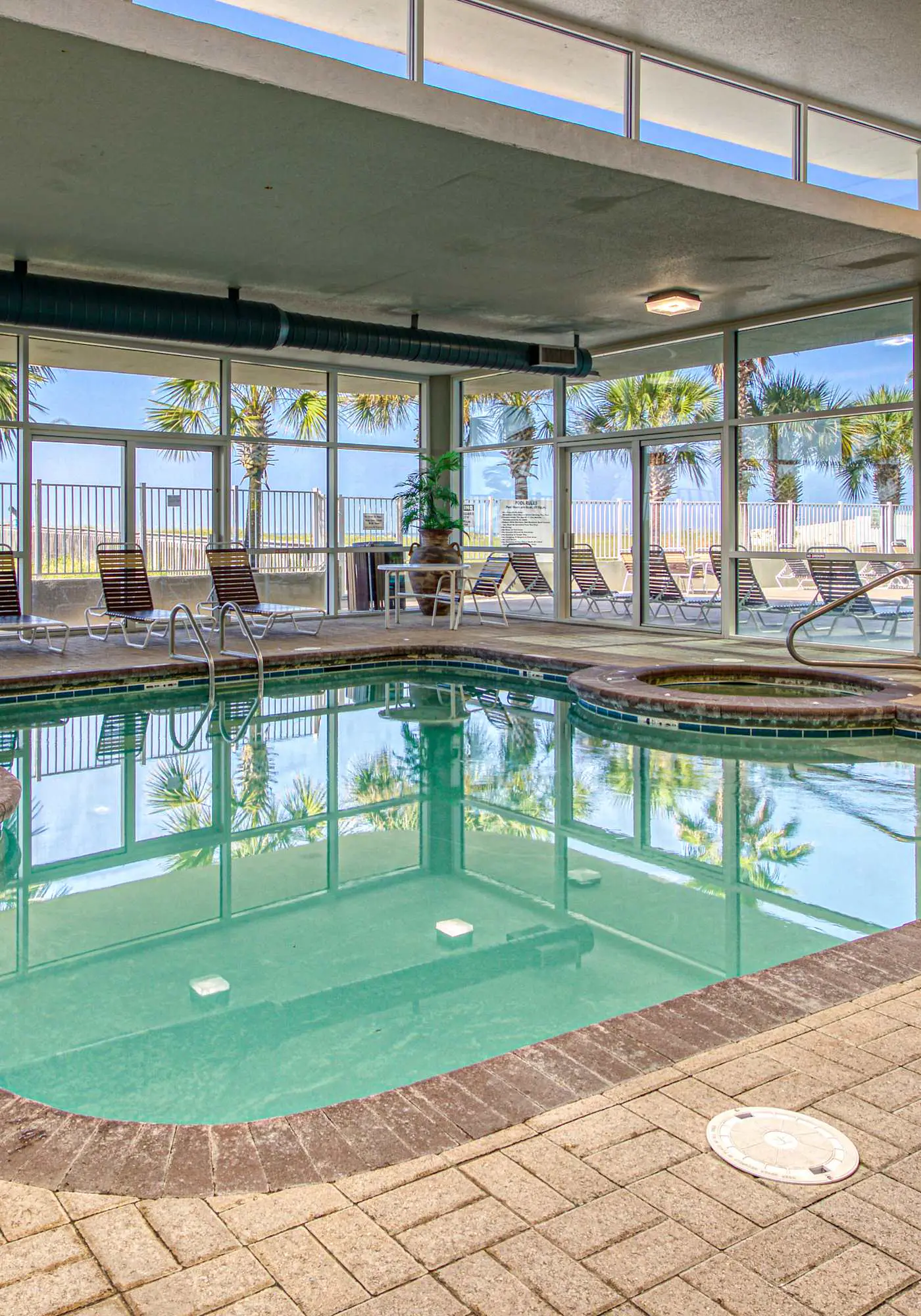 Beachfront property with Gulf-view balcony, outdoor pool & hot tub - near shops