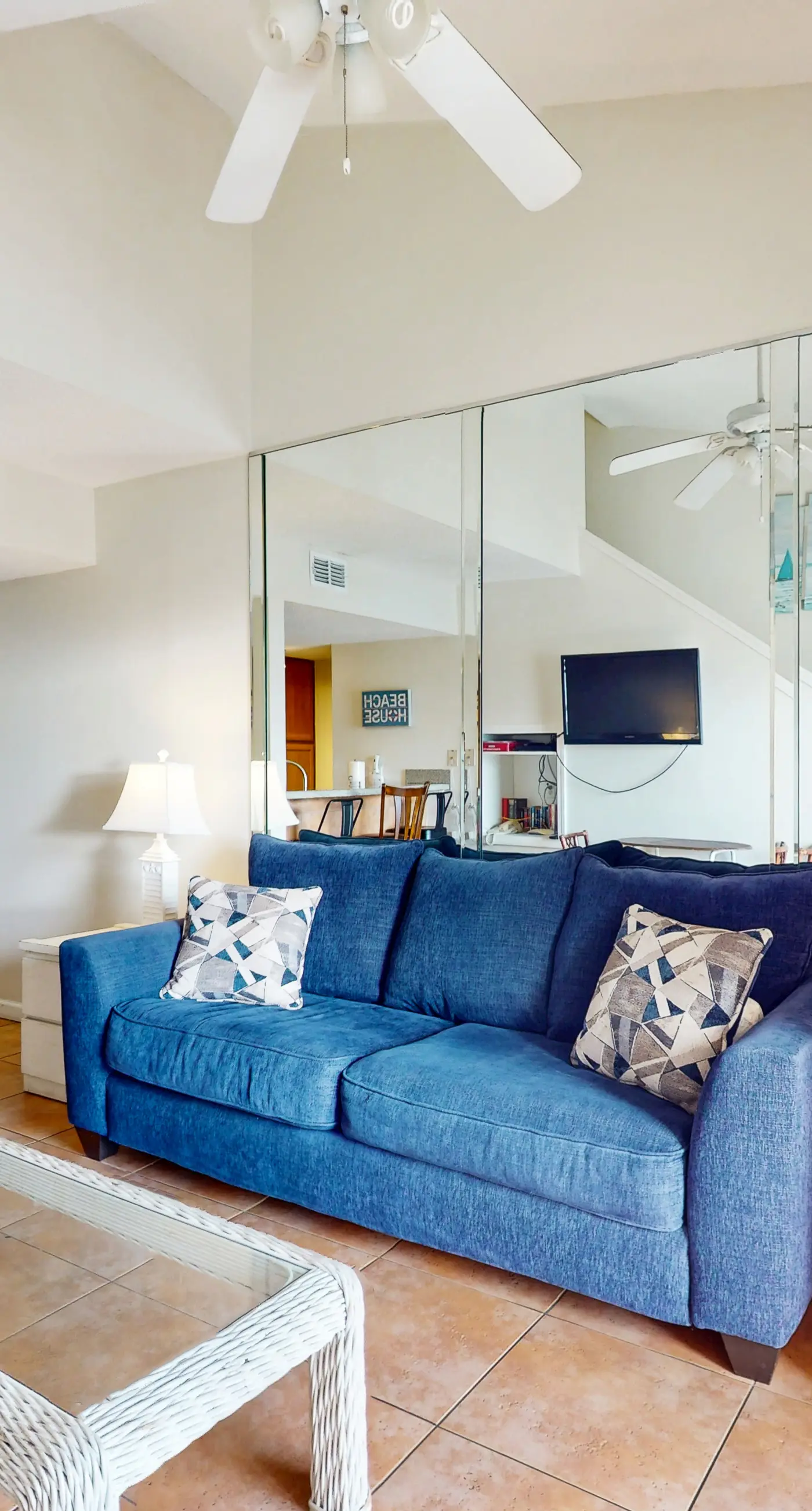 Gulf view condo w/ a full kitchen, private balcony, shared pools, & tennis court