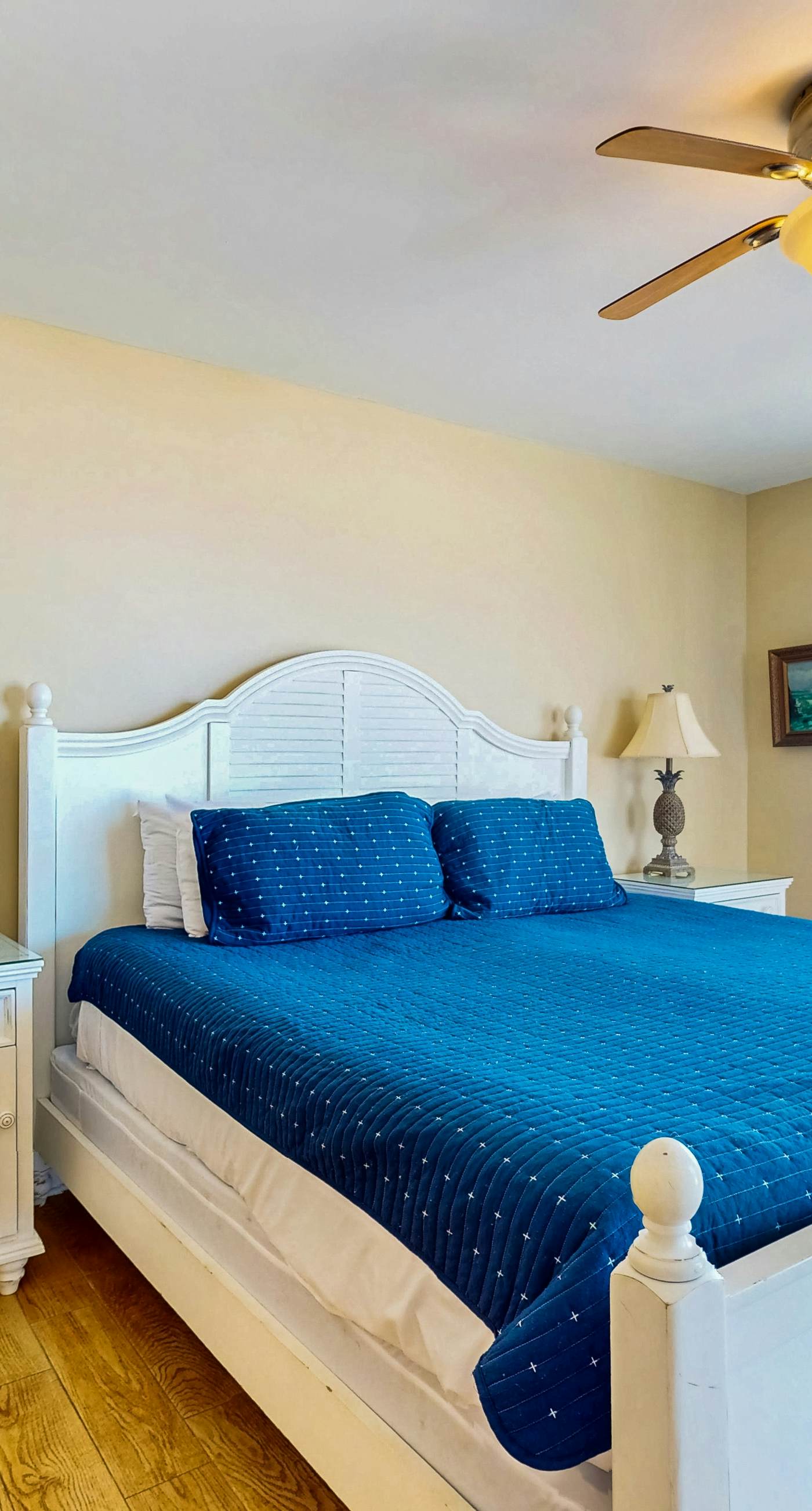 Waterfront condo w/ an open dining & living area, private balcony, shared pools