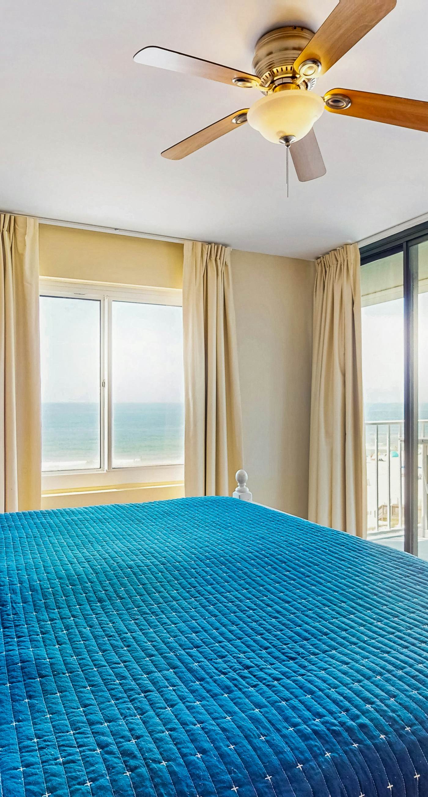 Waterfront condo w/ an open dining & living area, private balcony, shared pools