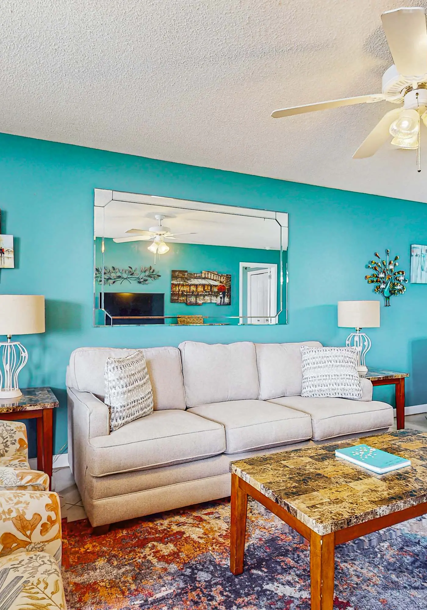 Waterfront condo w/ balcony, multiple pools, lighted tennis courts, hot tub