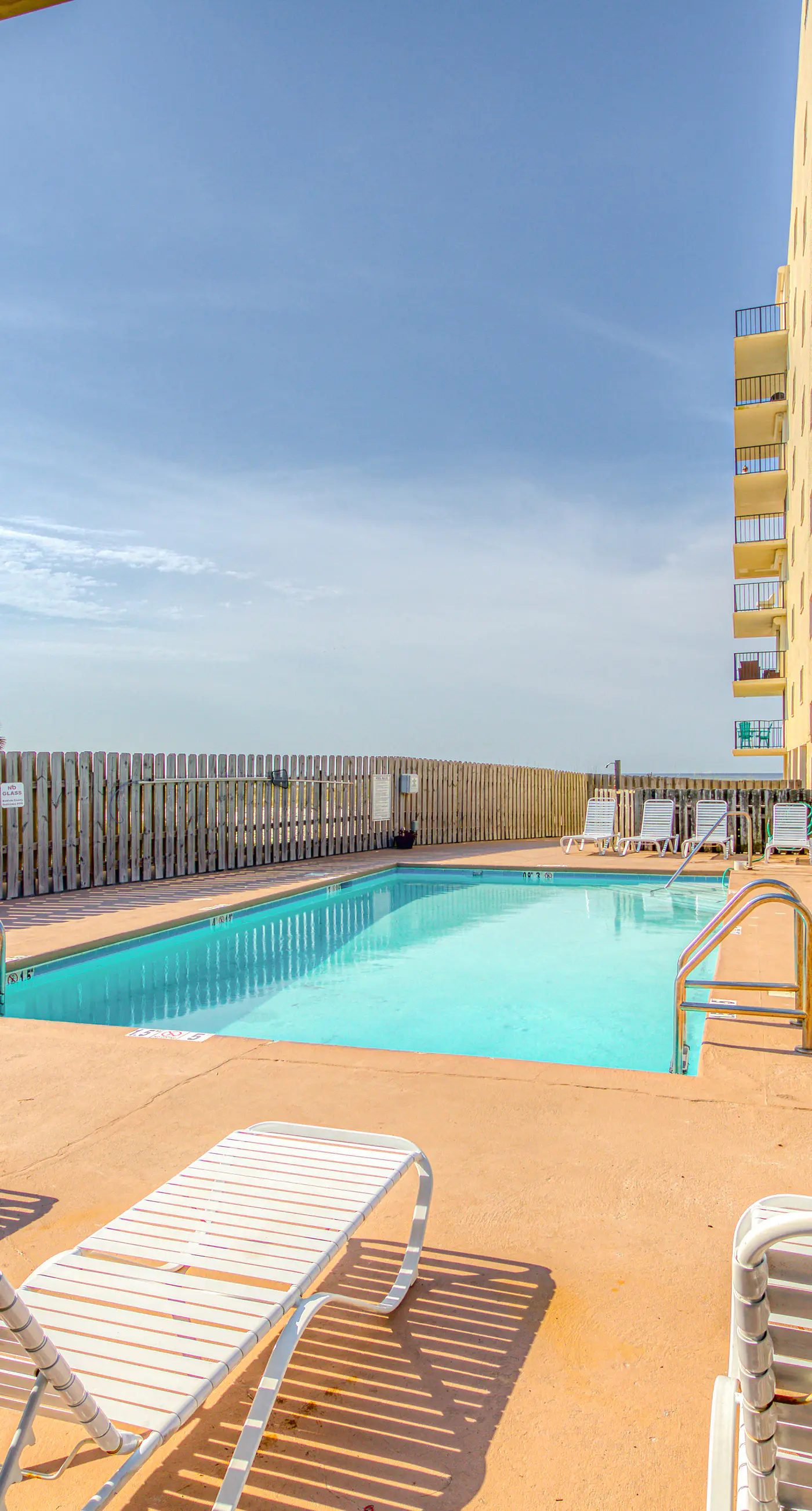 Fourth-floor beach condo w amazing views, indoor pool, & beach access
