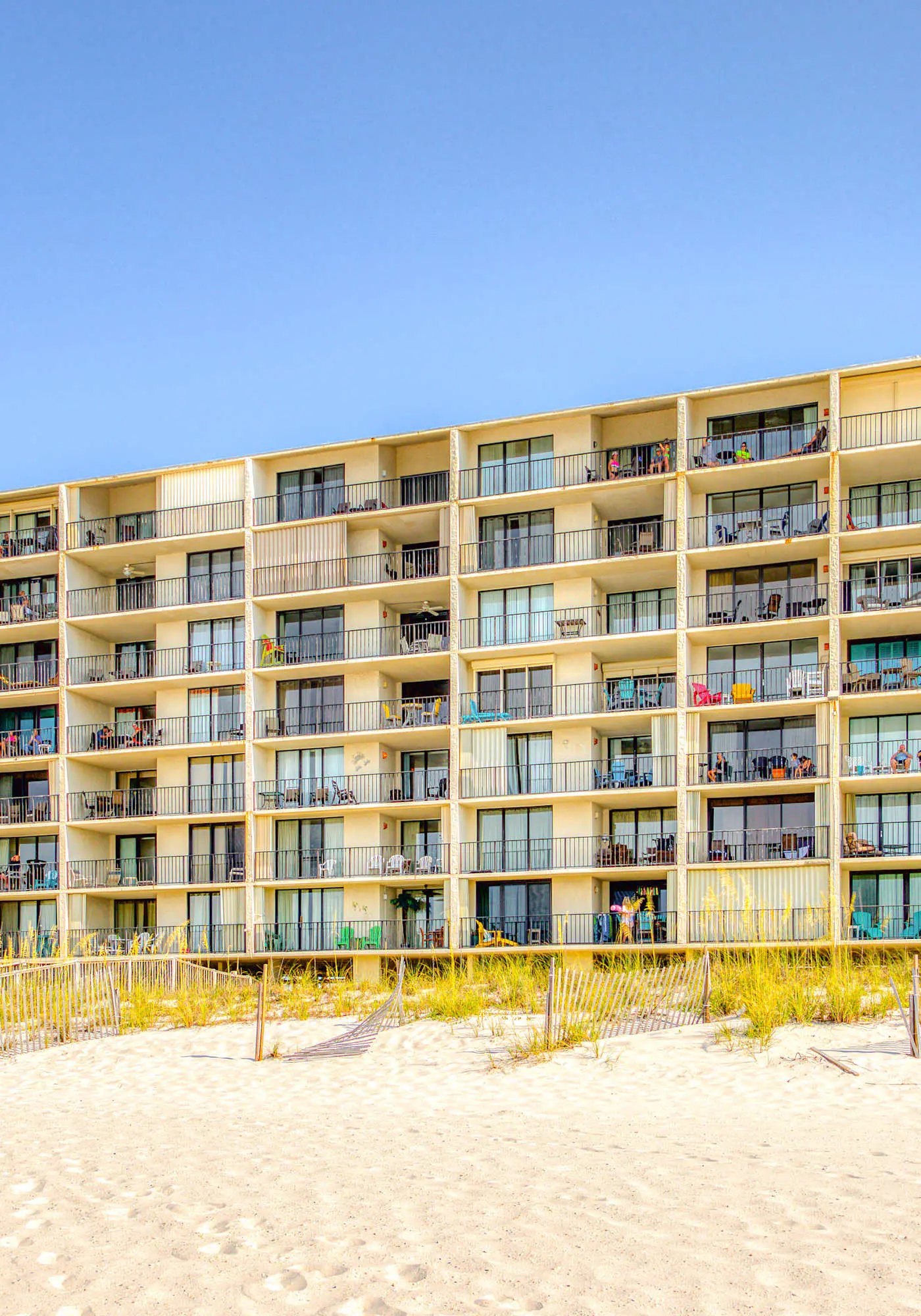Fourth-floor beach condo w amazing views, indoor pool, & beach access