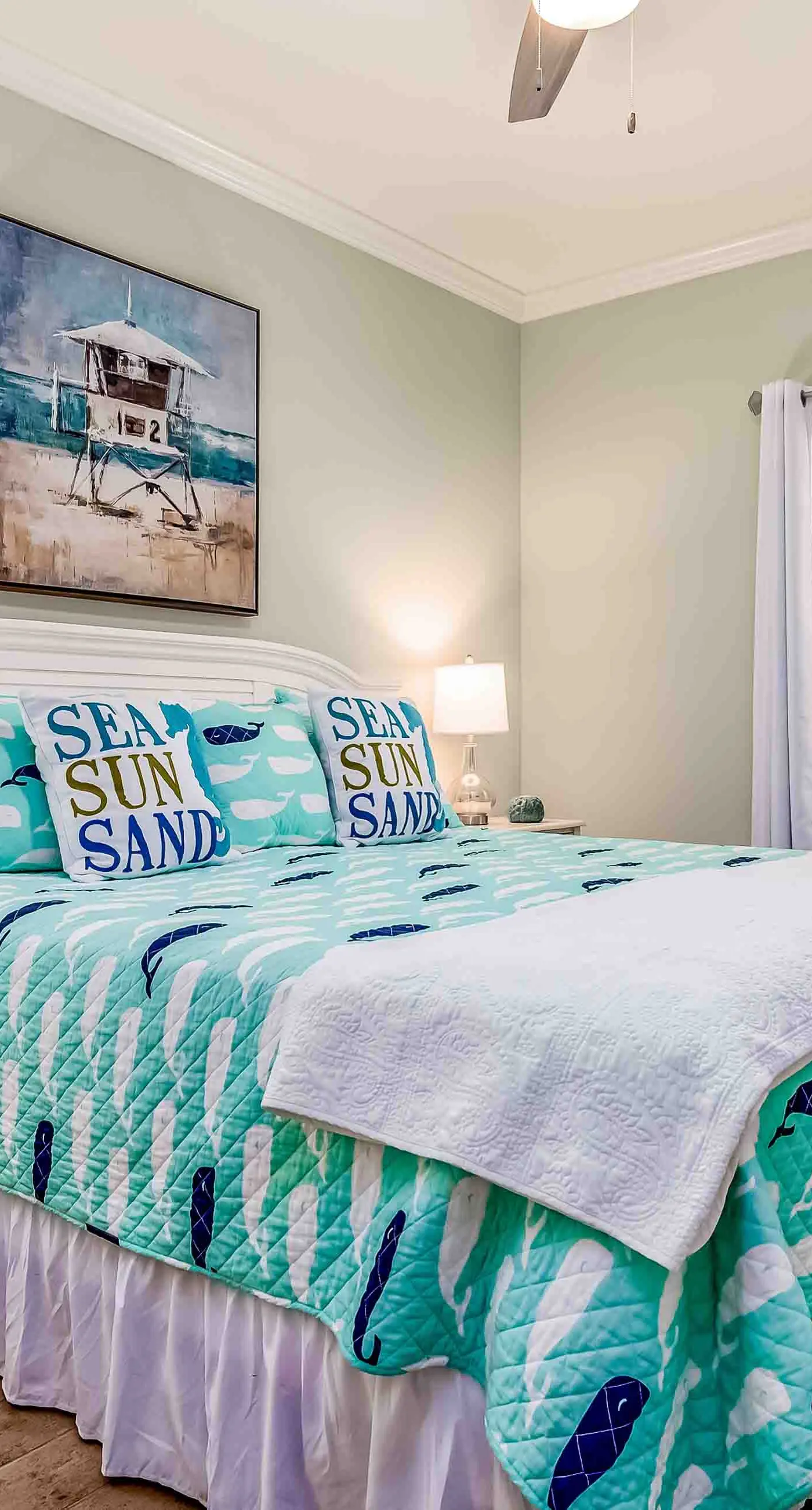 Ground-floor condo next to on-site pool with private patio & beach access