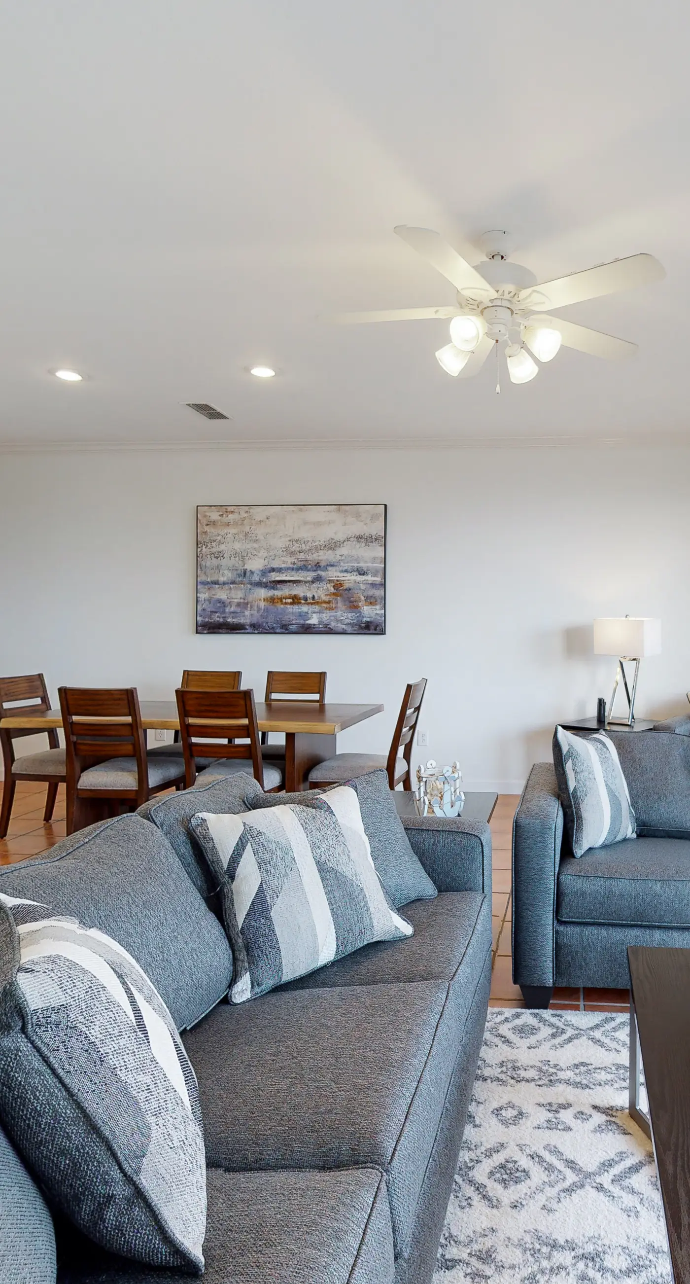 Newly -renovated waterfront condo w/two full kitchens, deck, WiFi, & shared pool