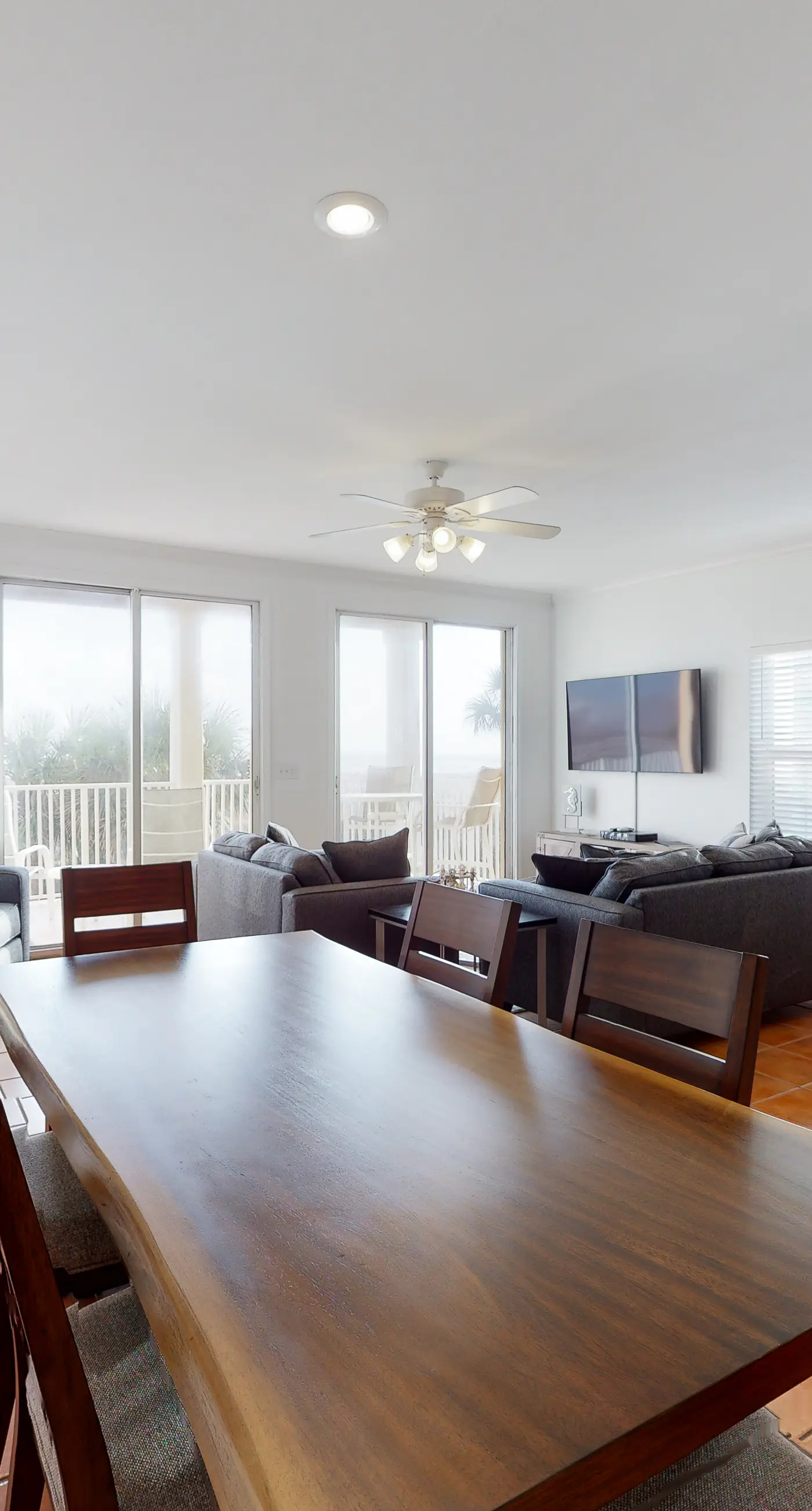 Newly -renovated waterfront condo w/two full kitchens, deck, WiFi, & shared pool