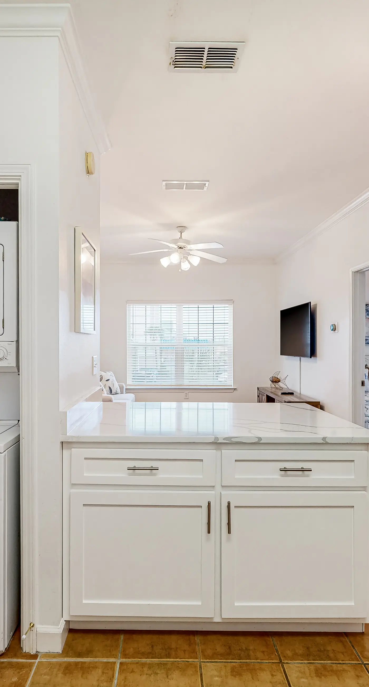 Newly -renovated waterfront condo w/two full kitchens, deck, WiFi, & shared pool