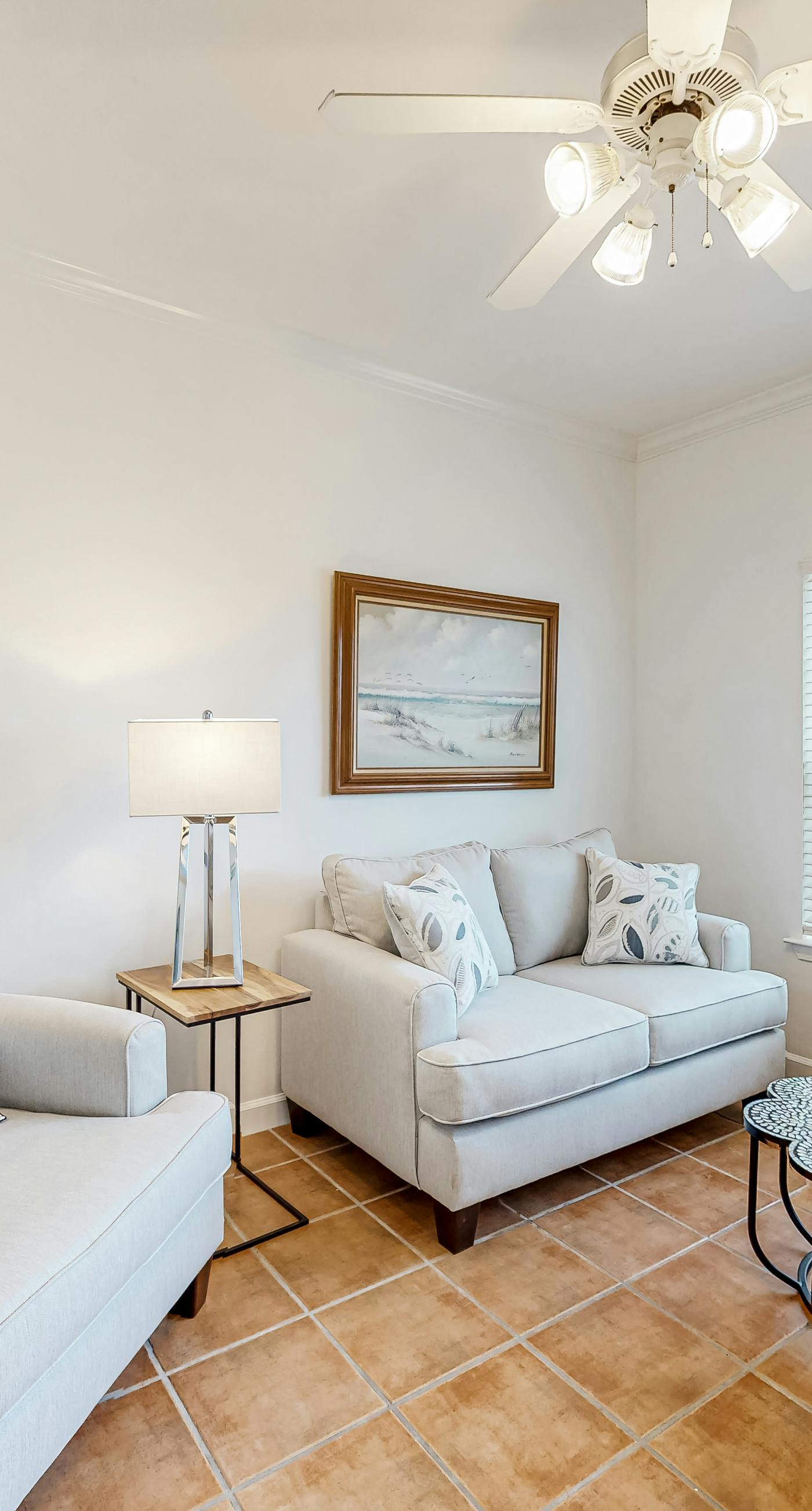 Newly renovated second-floor condo with shared pool, WiFi, W/D, & central AC