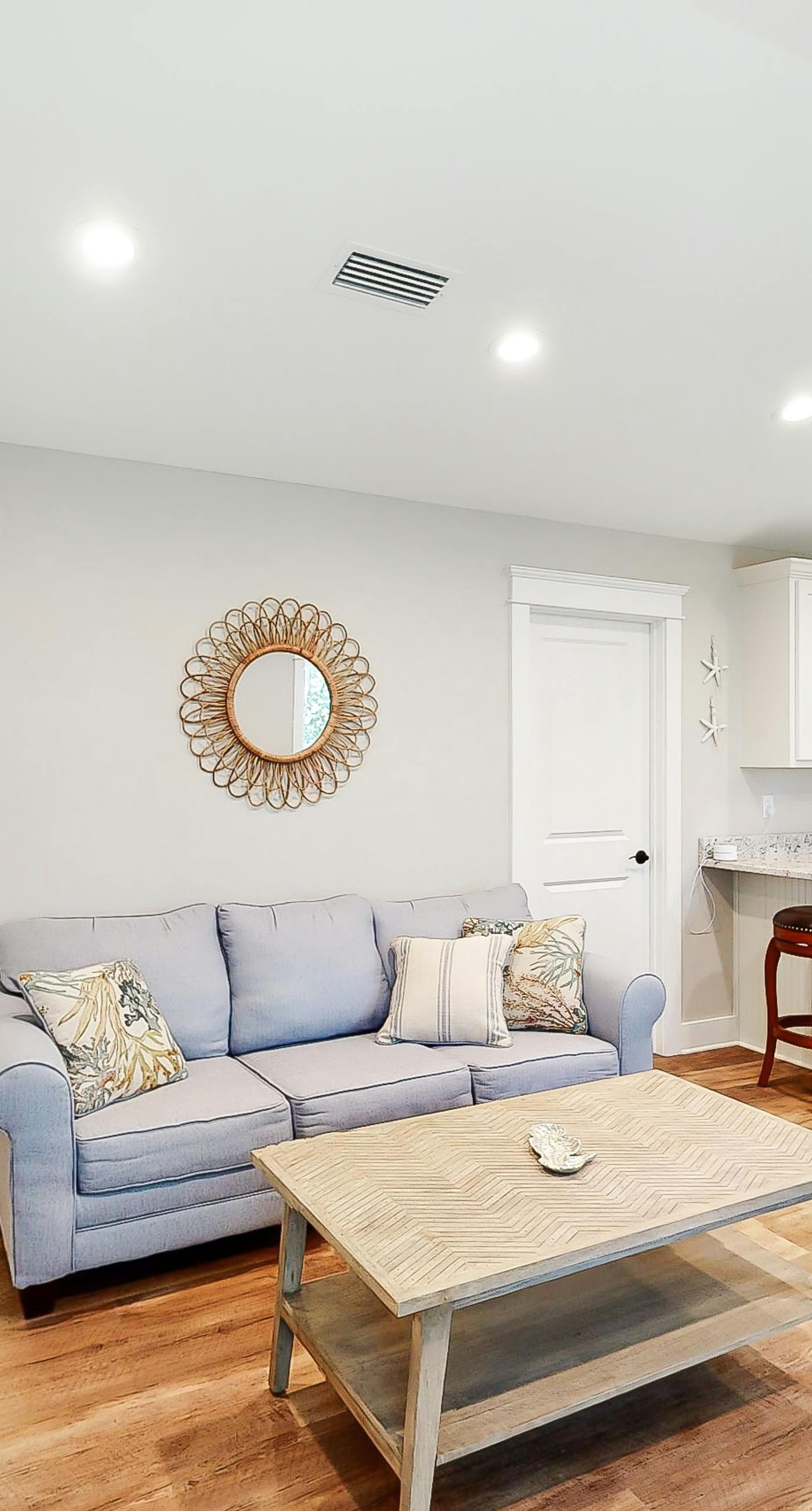 Stylish island condo near the beach with fast WiFi, central AC, & private W/D