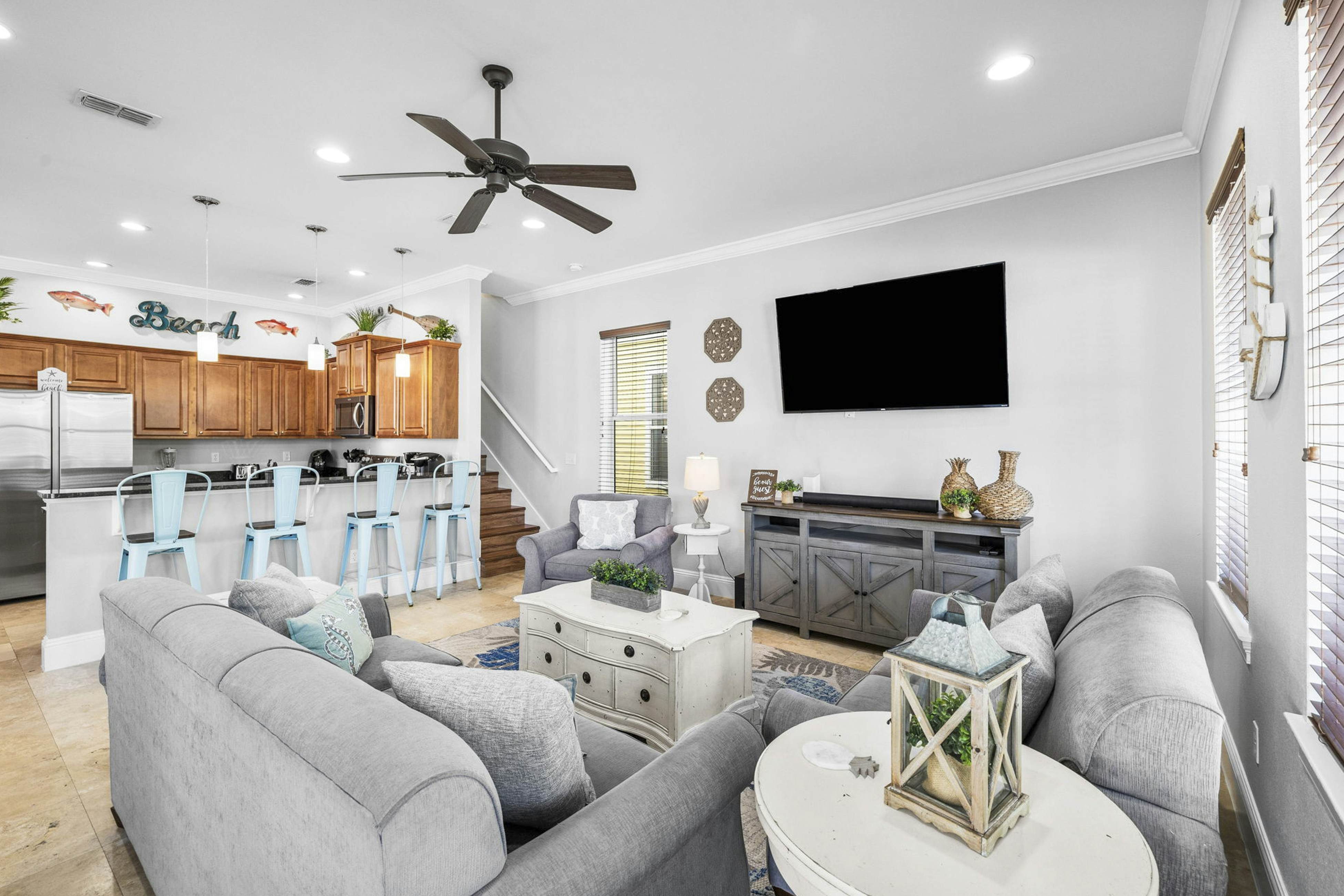 Three-Story Home w/Washer/Dryer, Gas Grill, Central A/C, & Shared Pool, Hot Tub