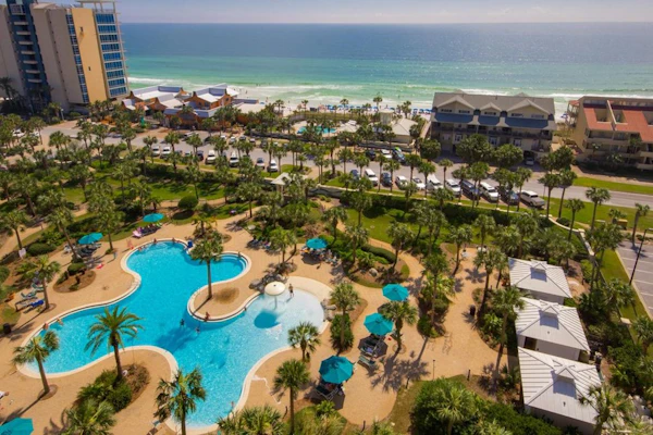 Sterling Shores 601 Beachy condo w/ gulf view, shared pool, beach access, & spacious balcony
