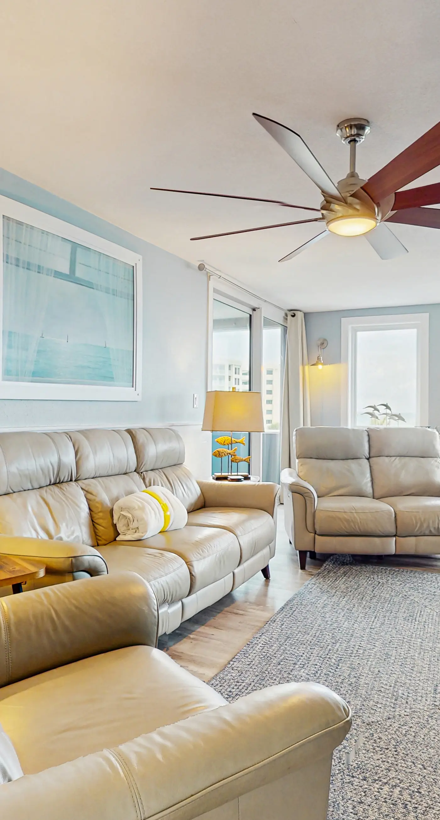 Second-Floor Ocean & Gulf Front Condo w/Free WiFi, 2 Balconies, Shared Pool, A/C