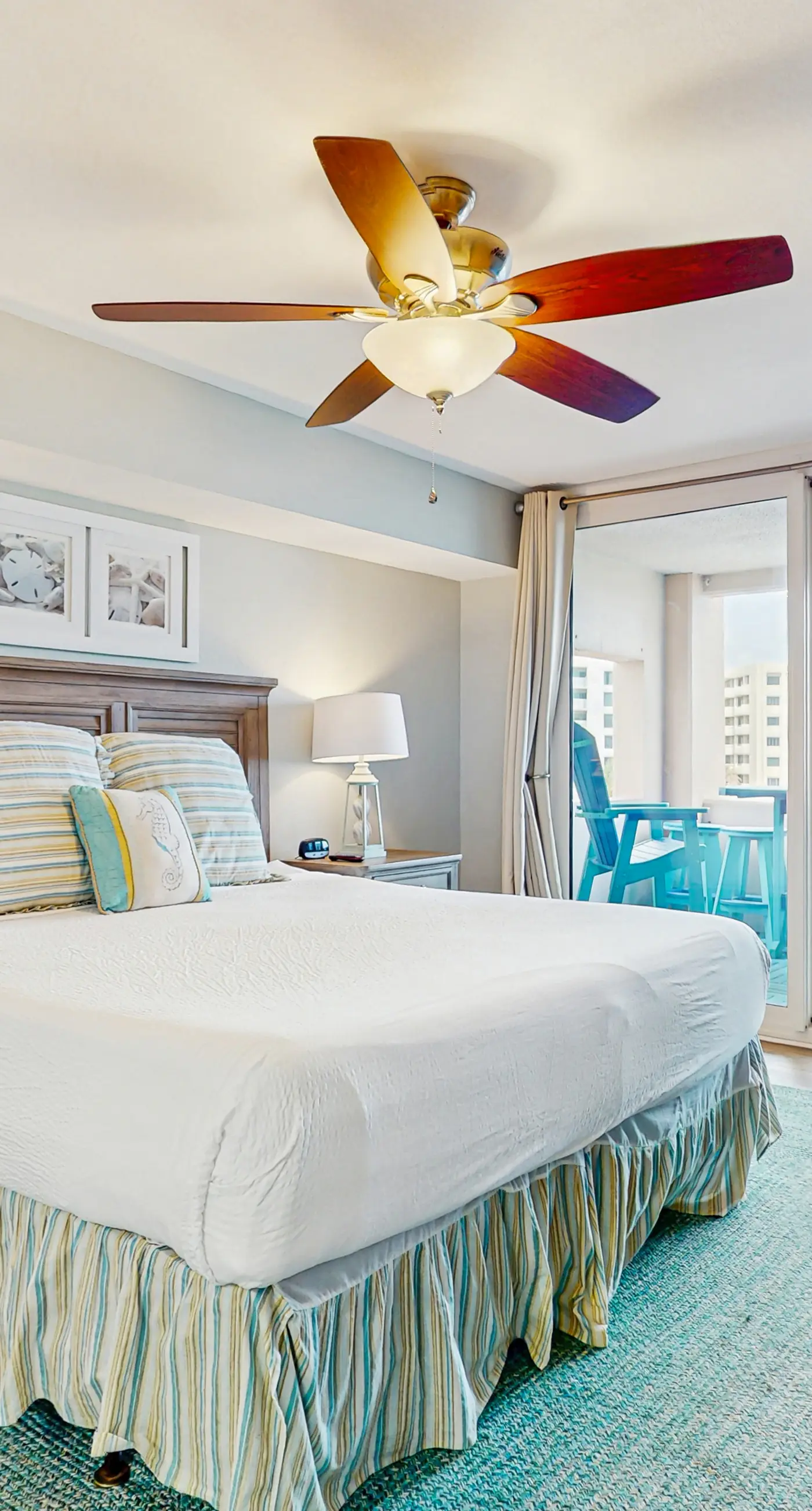 Second-Floor Ocean & Gulf Front Condo w/Free WiFi, 2 Balconies, Shared Pool, A/C