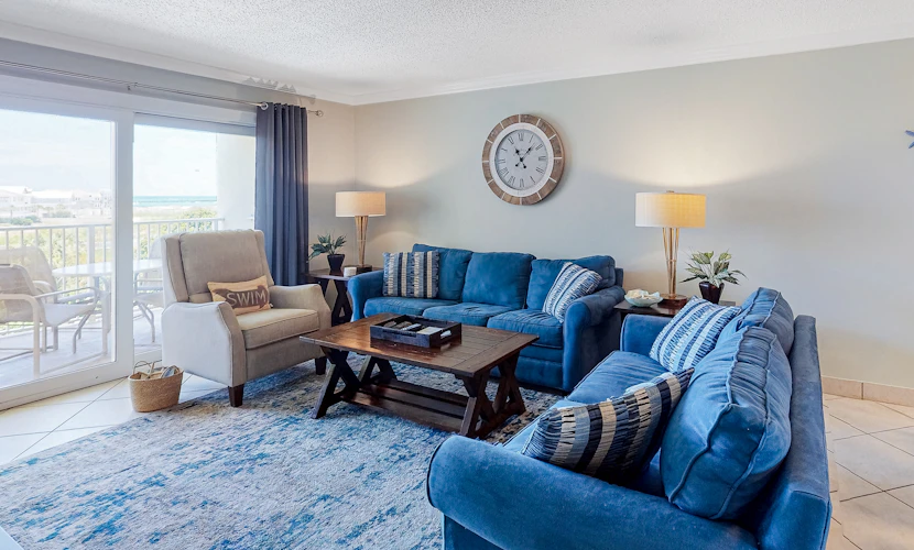 Condo in oceanfront complex w/pools, private beach access, and balcony