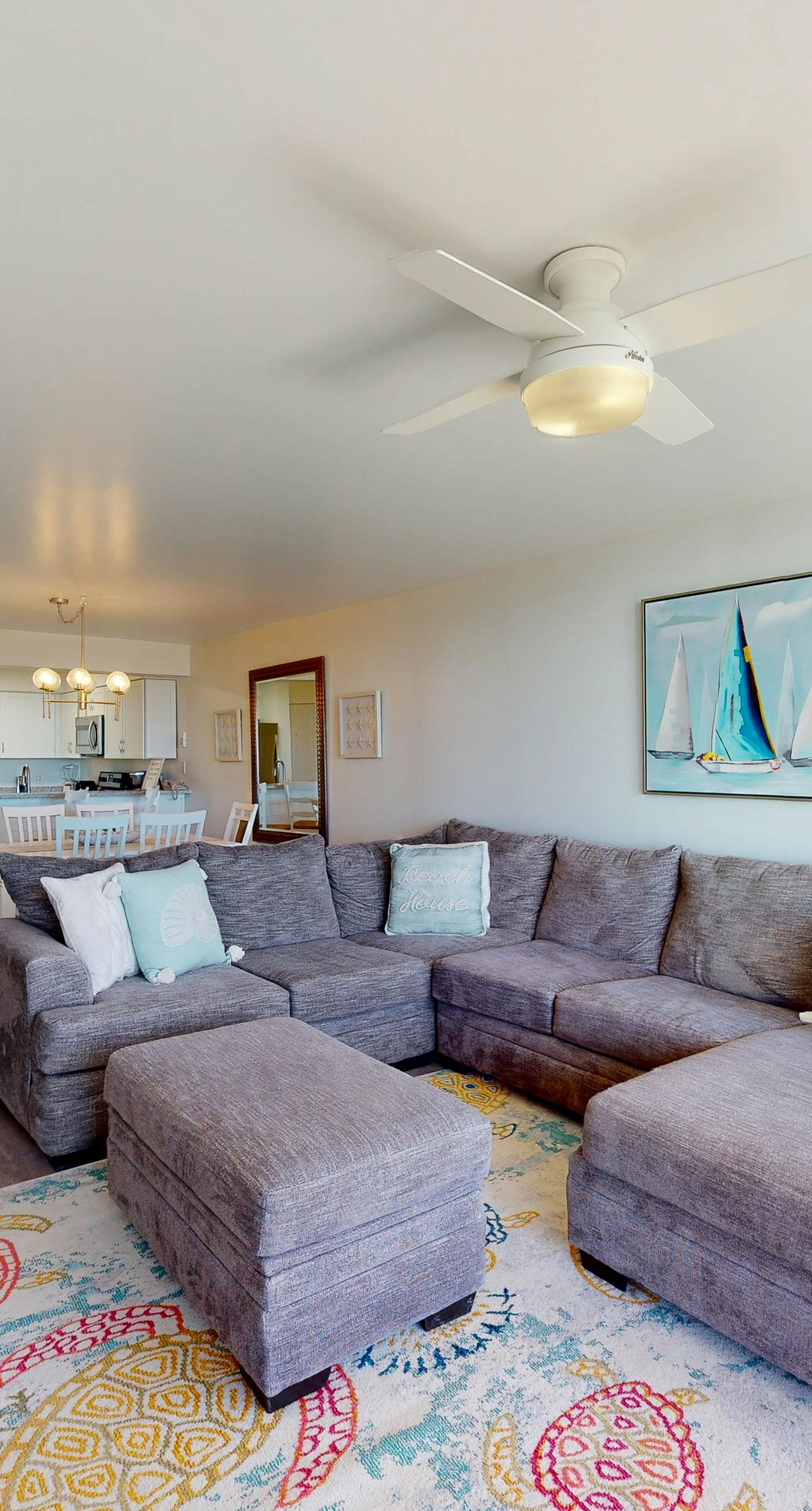 3rd-floor, Gulf-view condo at beachfront resort with pools, hot tub & two gyms