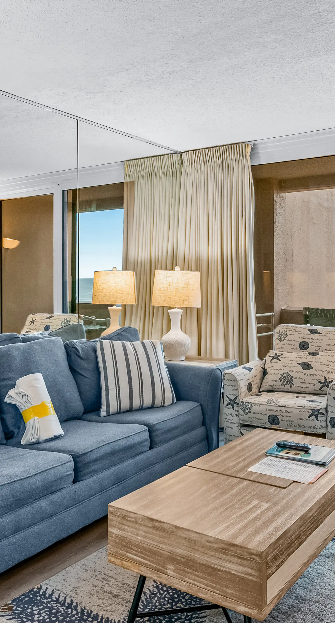 Gulf-view condo with beach pavilion, balcony, heated pool, hot tub, gym, tennis