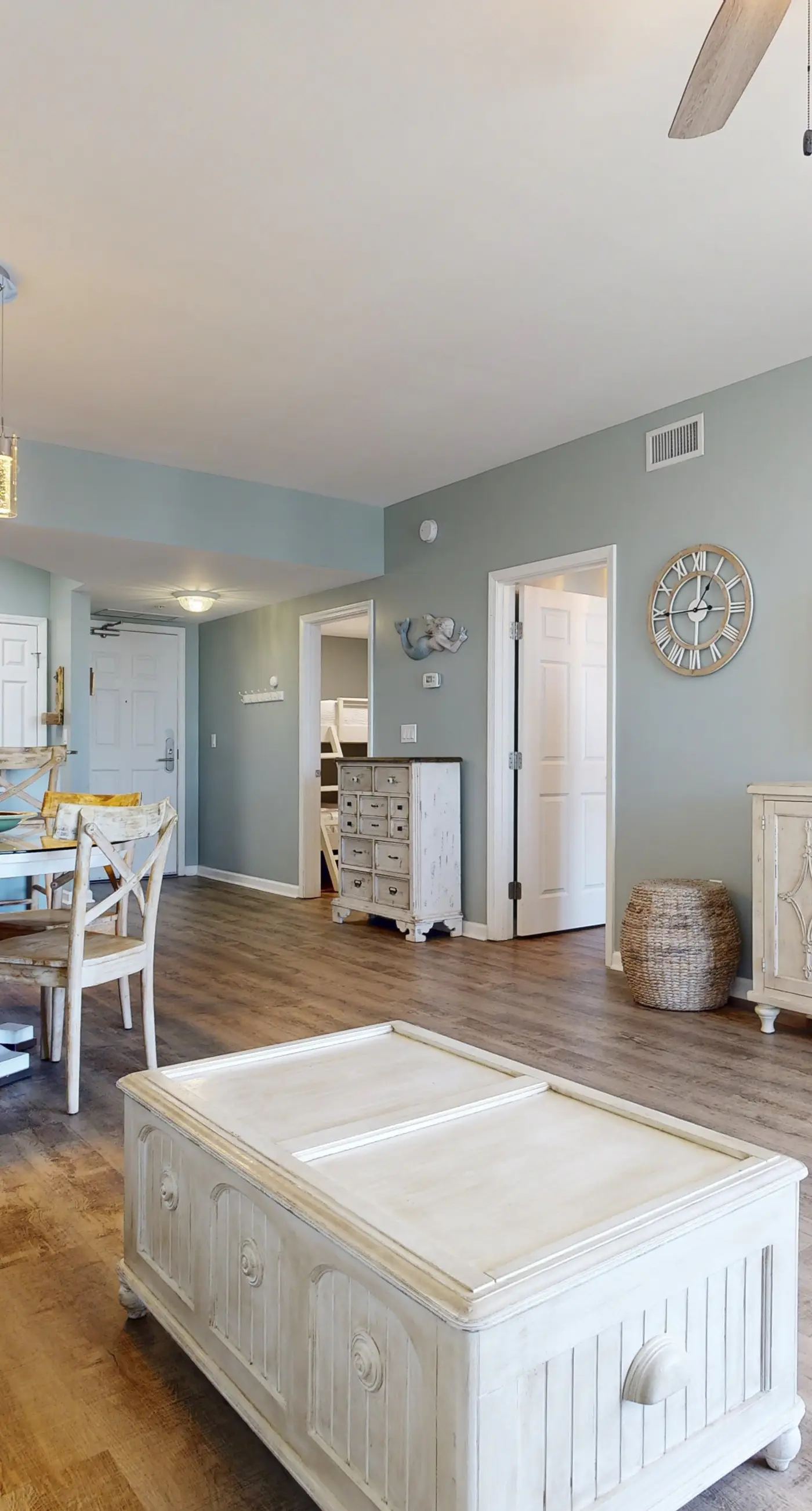 Water-view 11th-floor condo with hot tub, heated pool, tennis, sauna, gym, W/D