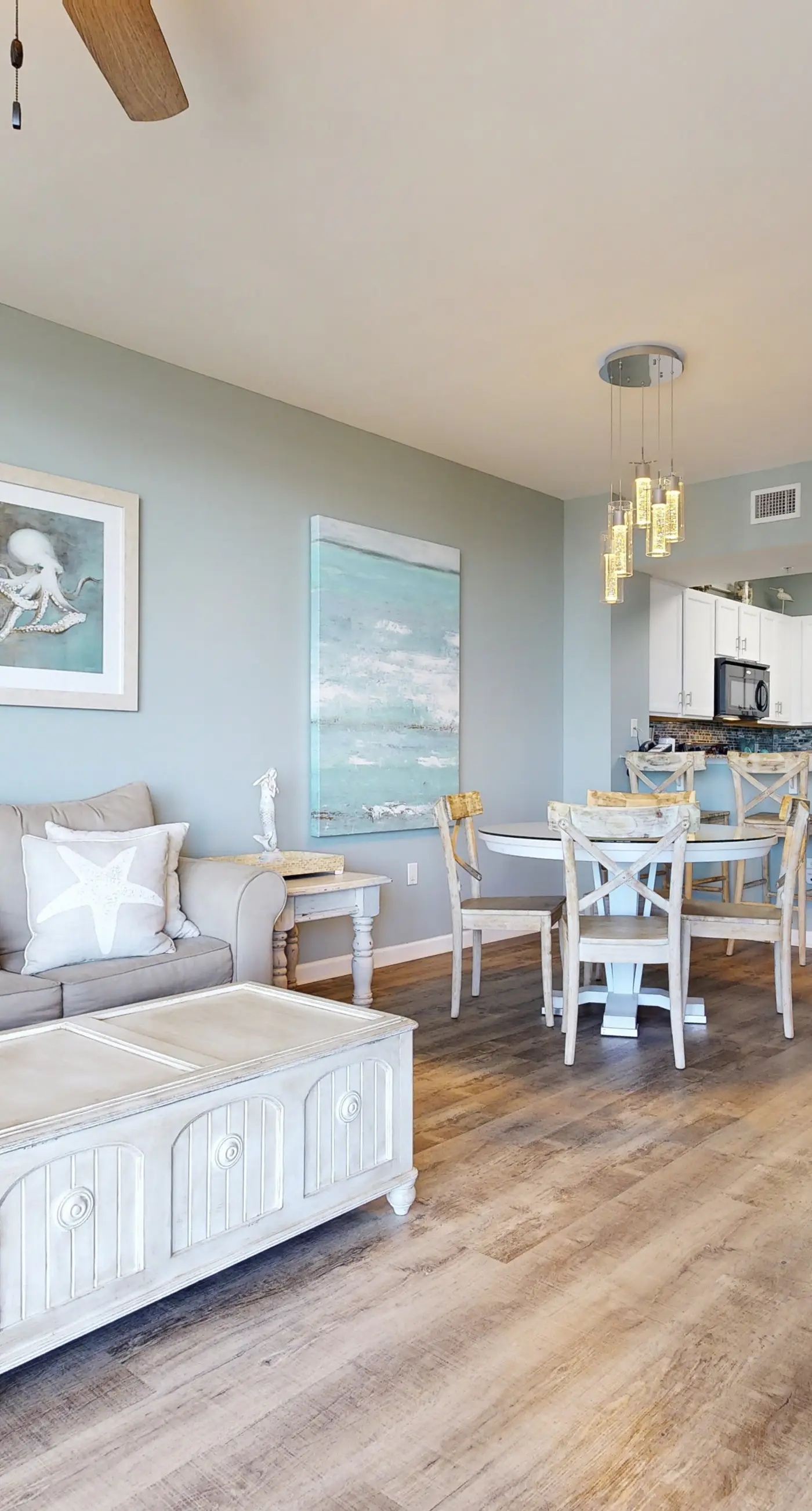 Water-view 11th-floor condo with hot tub, heated pool, tennis, sauna, gym, W/D
