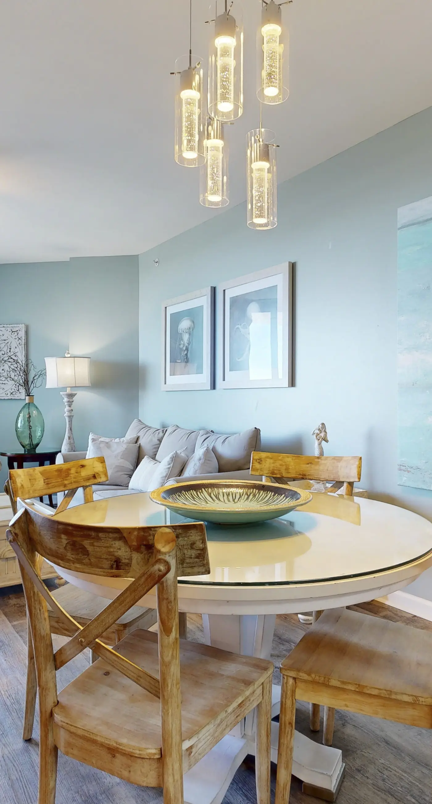 Water-view 11th-floor condo with hot tub, heated pool, tennis, sauna, gym, W/D