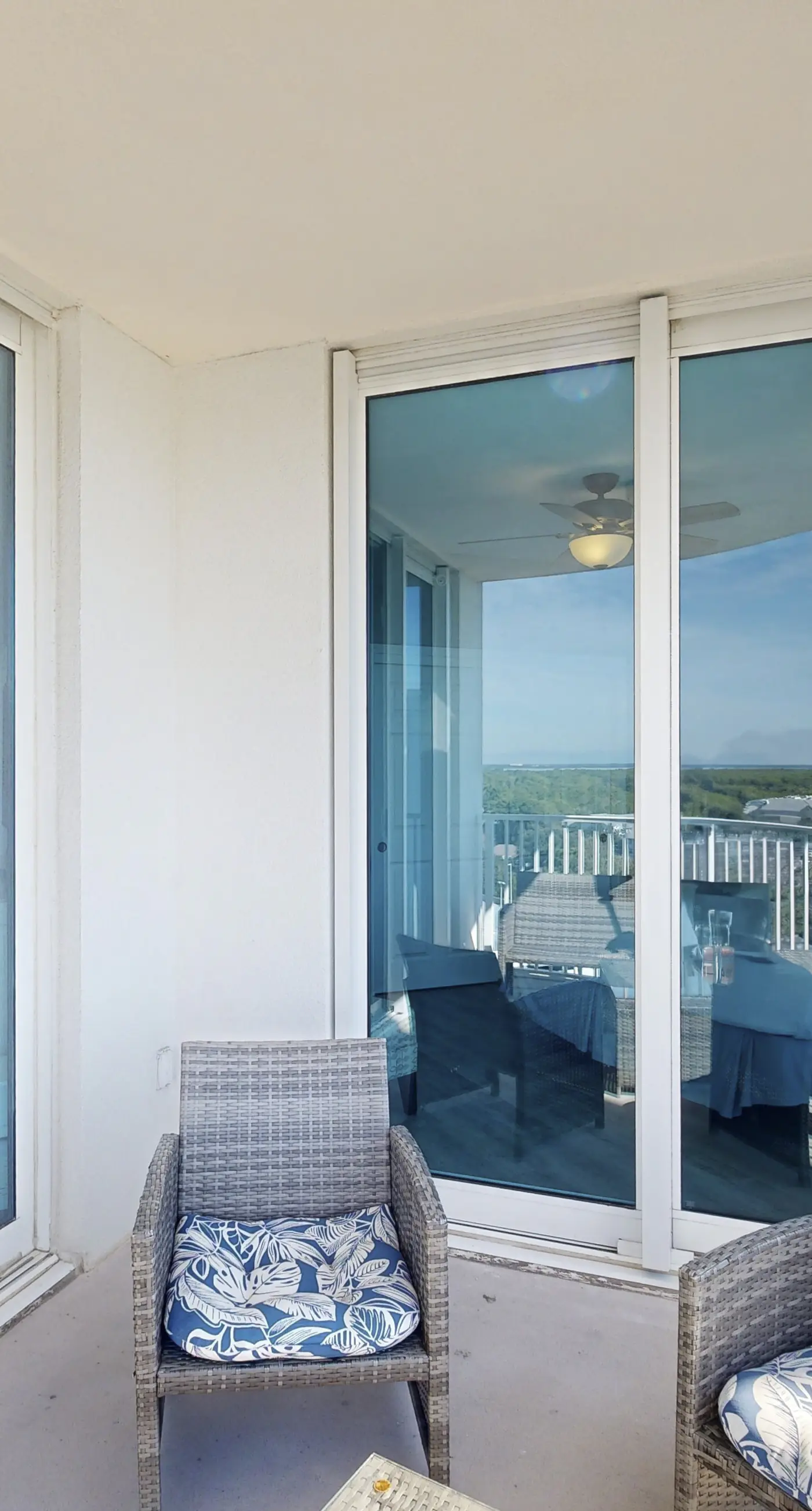 Water-view 11th-floor condo with hot tub, heated pool, tennis, sauna, gym, W/D