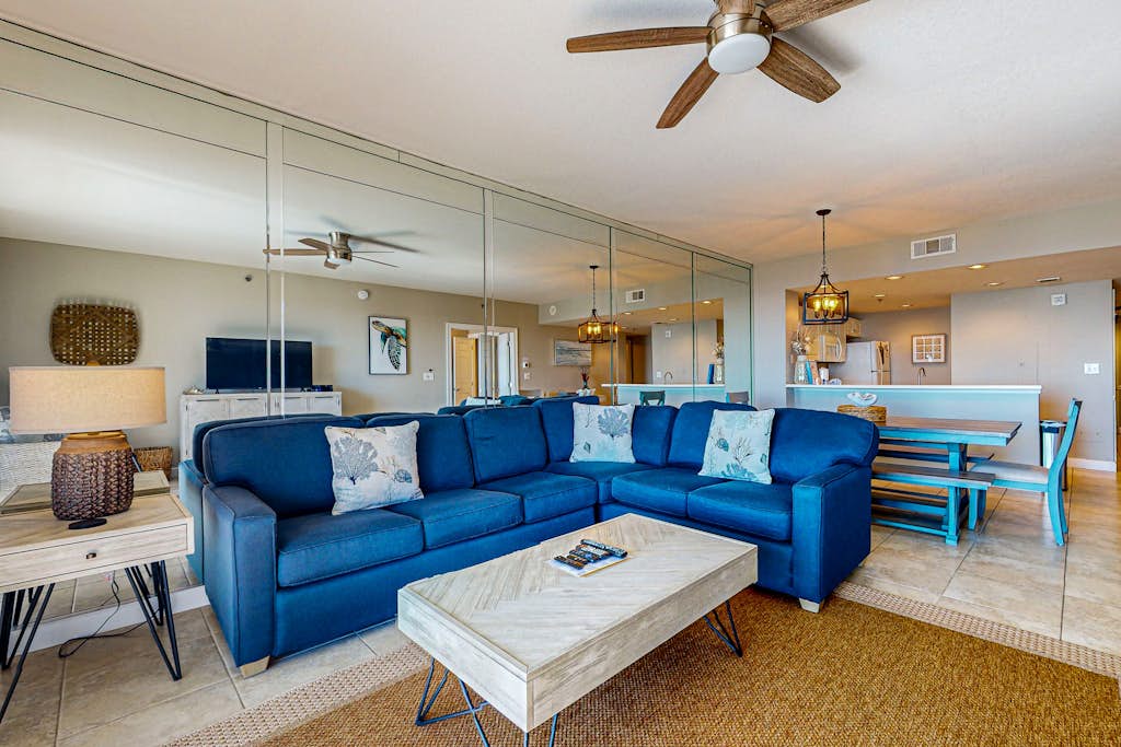 Ocean-view 5th-floor condo with heated outdoor pool, gym, balcony, BBQ area