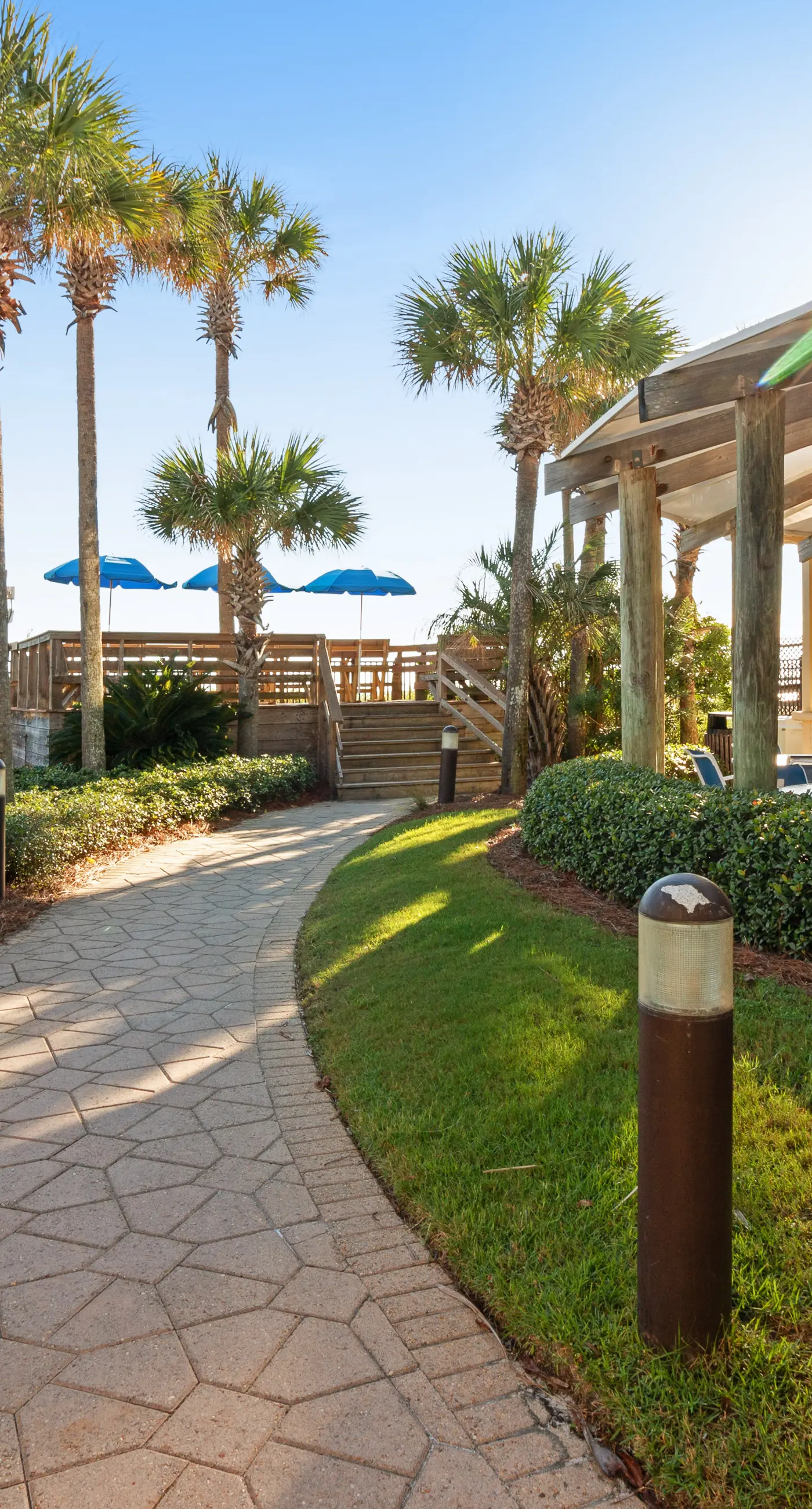 Ocean-view 5th-floor condo with heated outdoor pool, gym, balcony, BBQ area