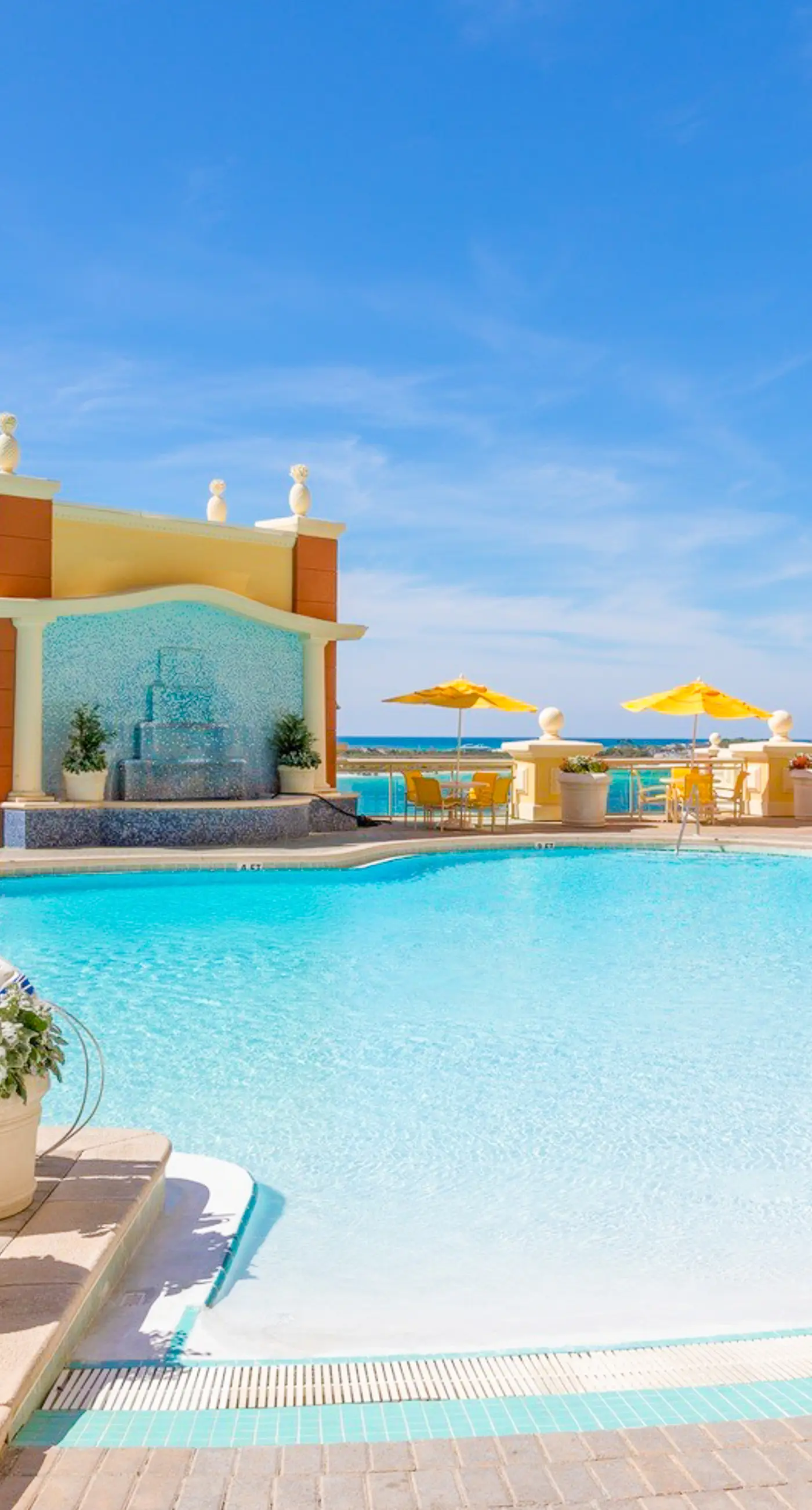 Gulf-view condo with beach access, pool, hot tub, sauna, & private balcony