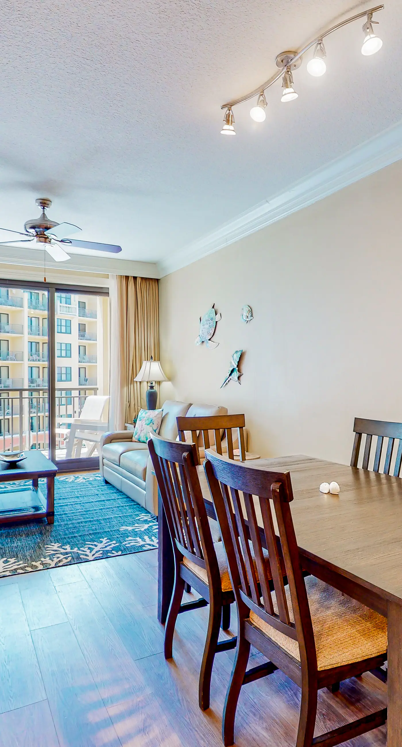 Gulf-view condo with beach access, pool, hot tub, sauna, & private balcony