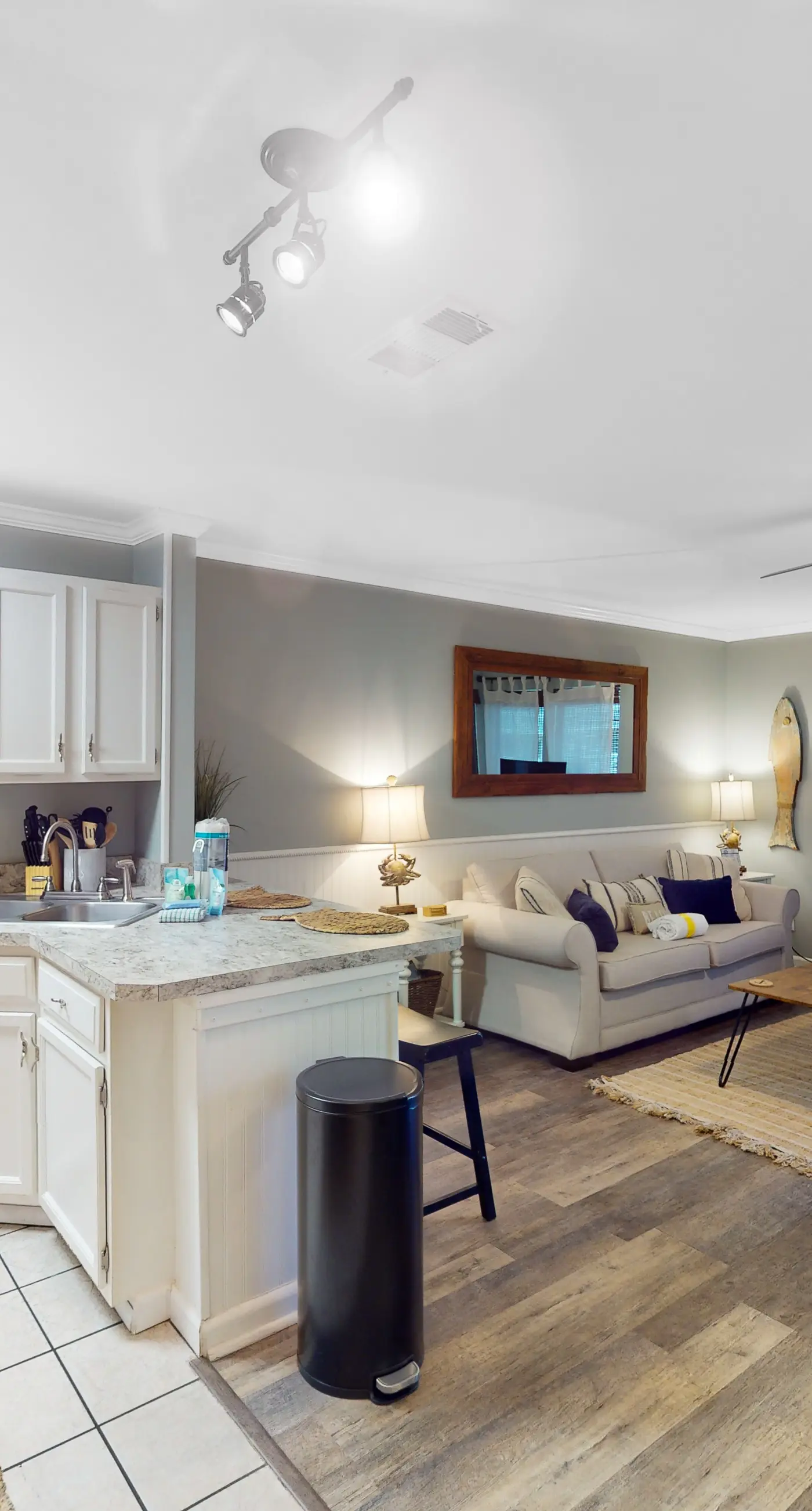 Dog-friendly charming beach condo with pool, hot tub, sauna, deck & water access