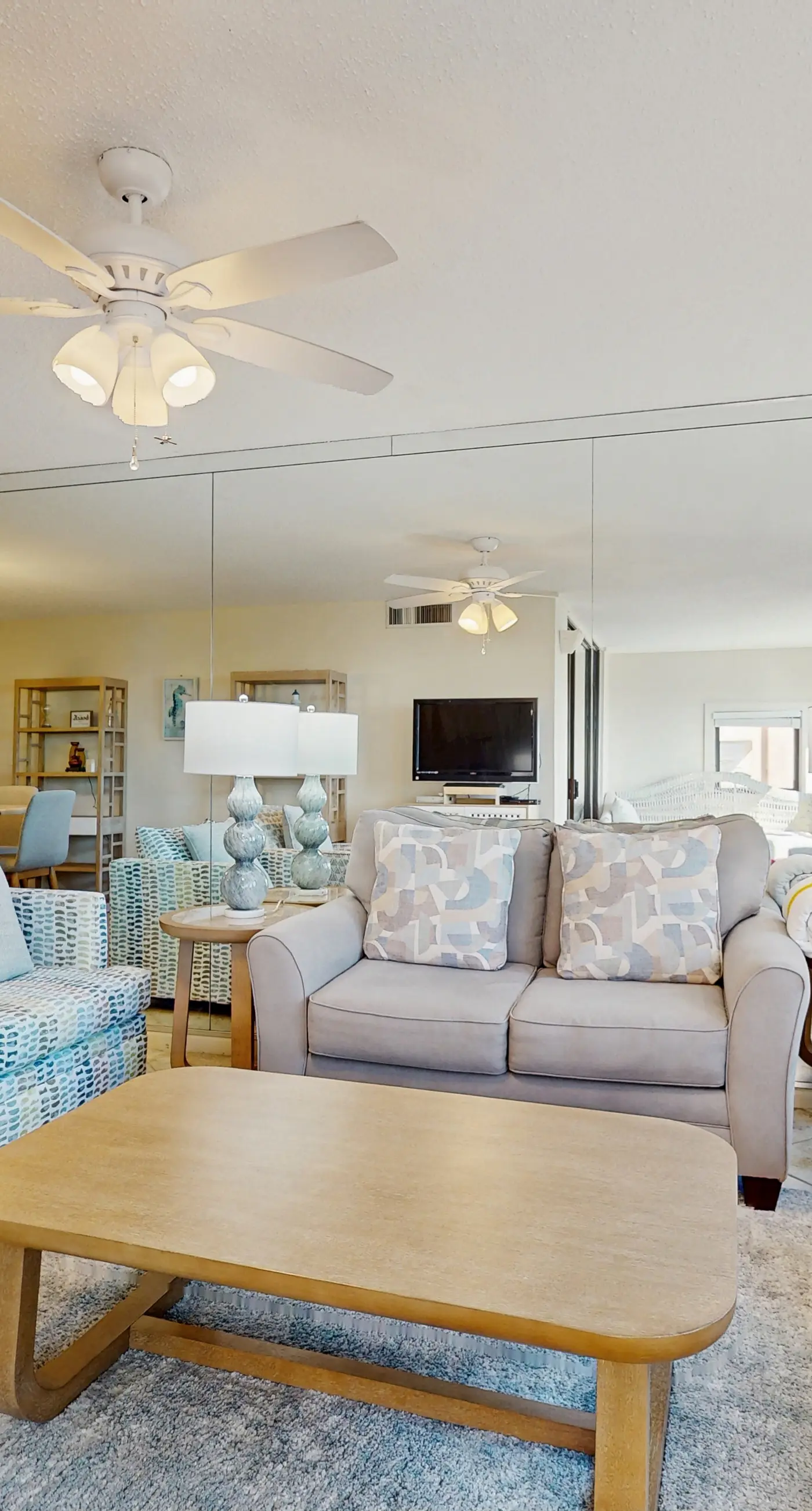 Snowbird-friendly condo with Gulf view, on-site pool, beach access, & gym