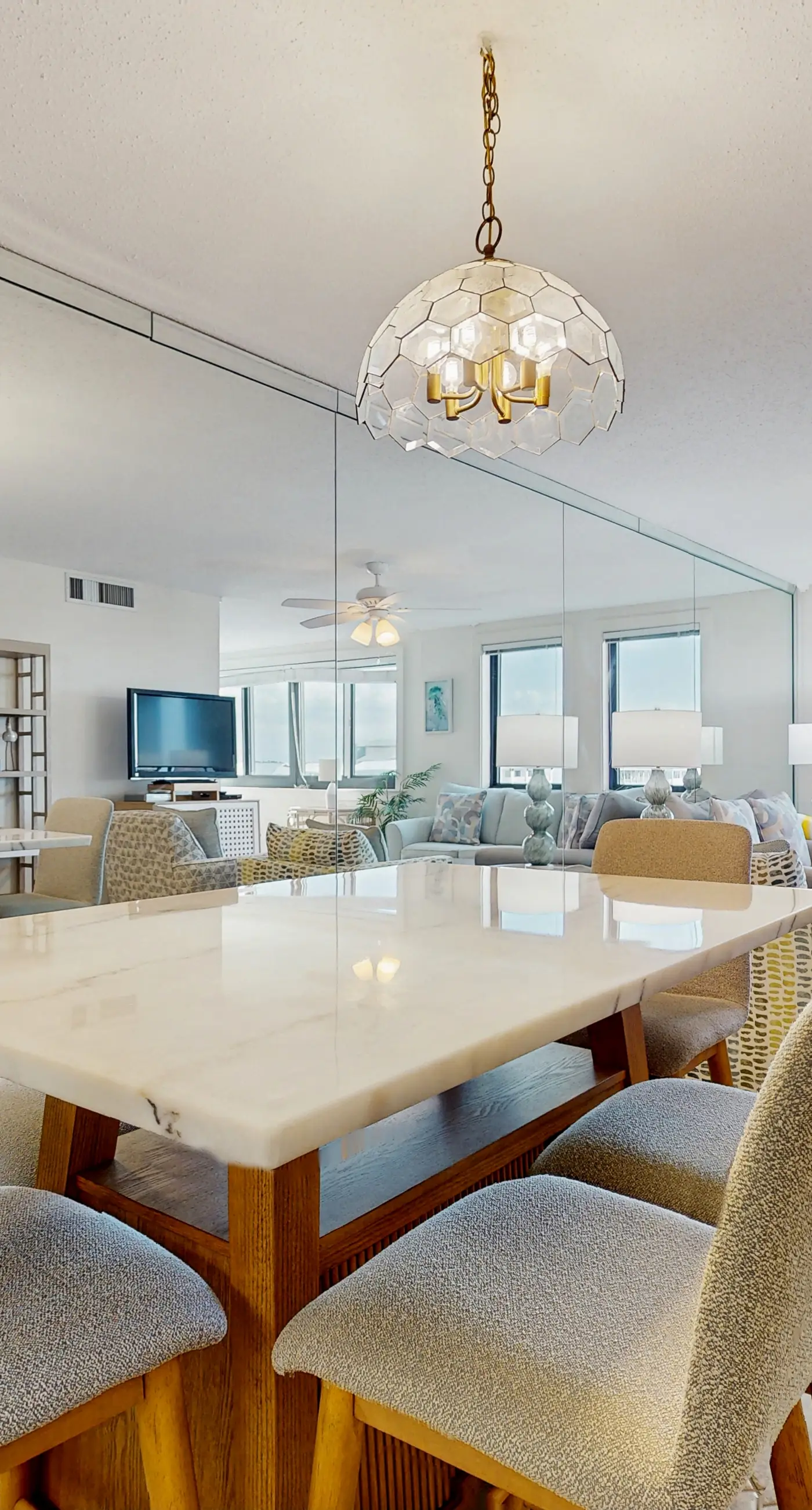 Snowbird-friendly condo with Gulf view, on-site pool, beach access, & gym