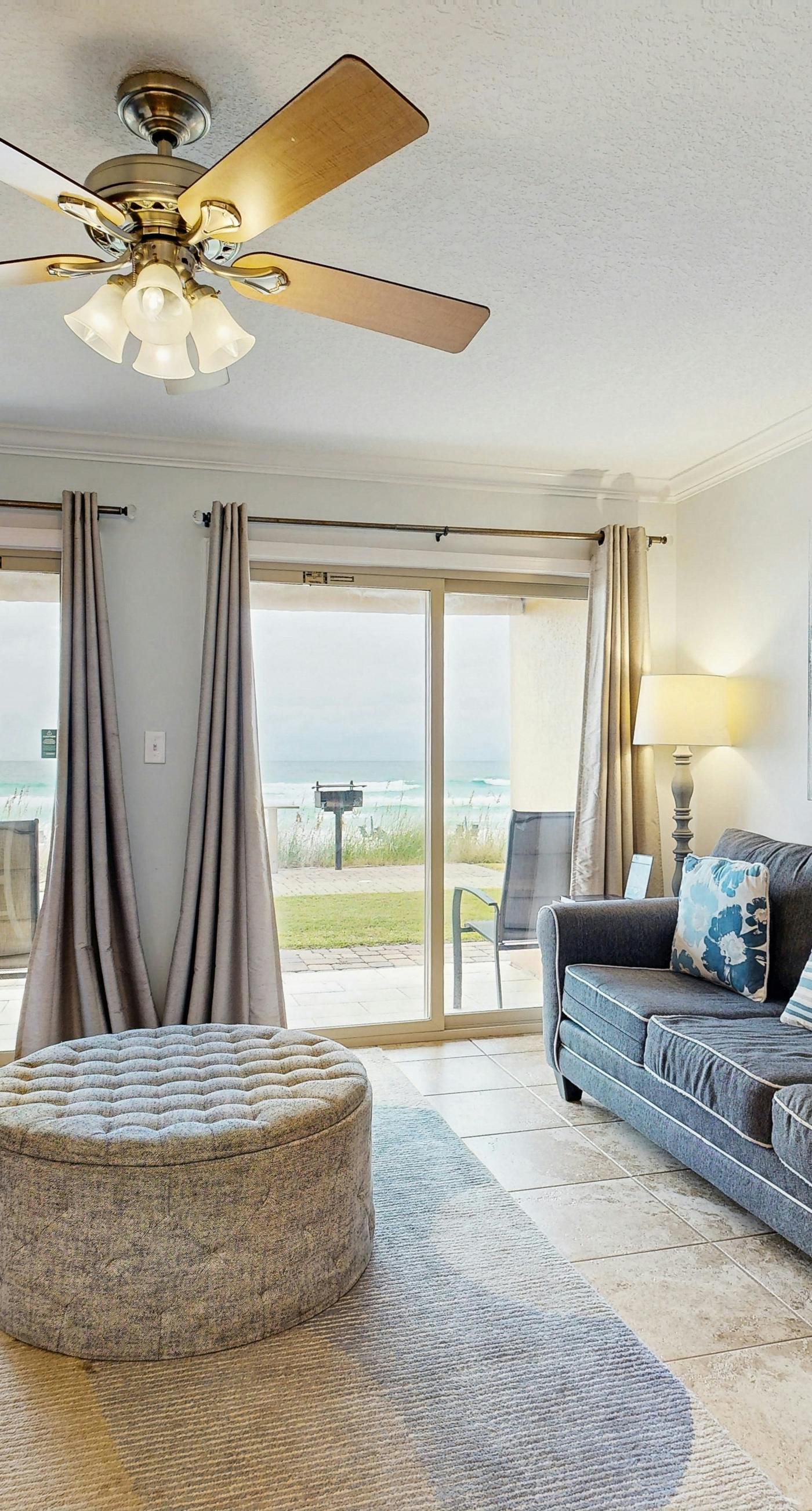 Gorgeous ground-floor beachfront condo, shared pool and beach access!