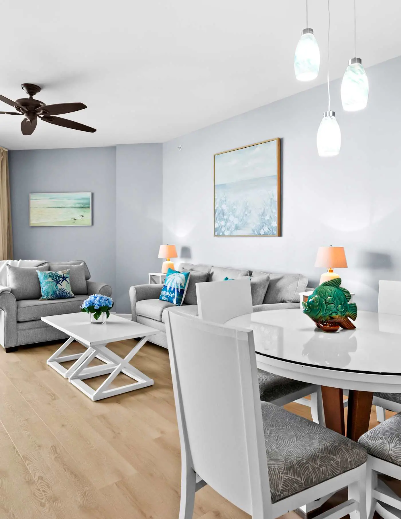 Gorgeous coastal condo with shared pool and private balcony