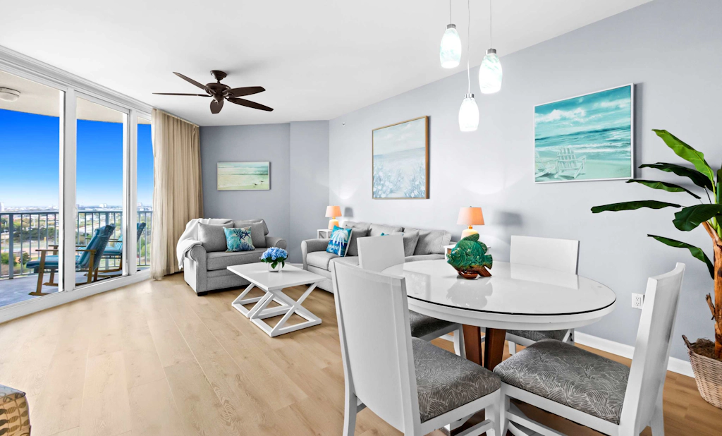 Gorgeous coastal condo with shared pool and private balcony