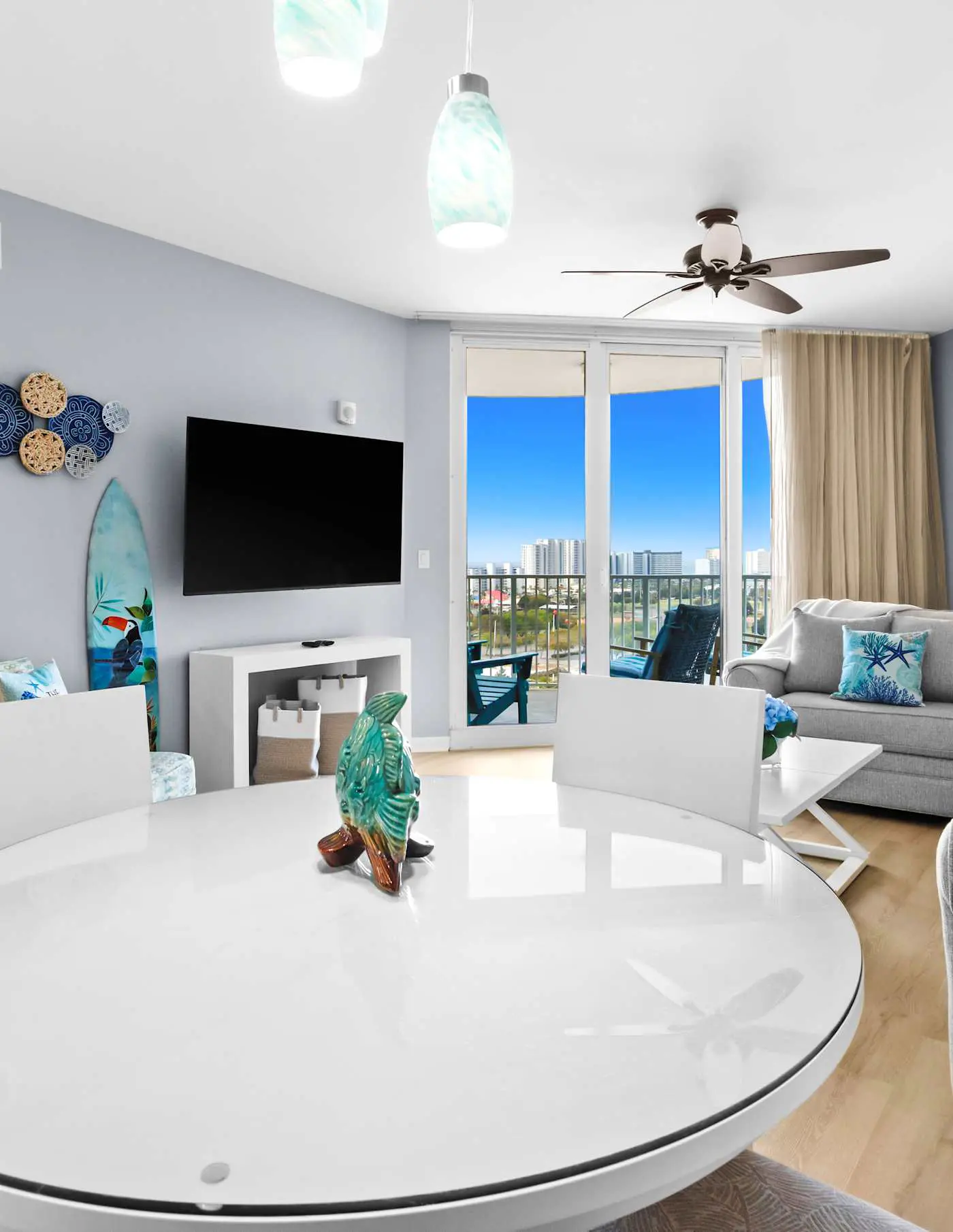 Gorgeous coastal condo with shared pool and private balcony