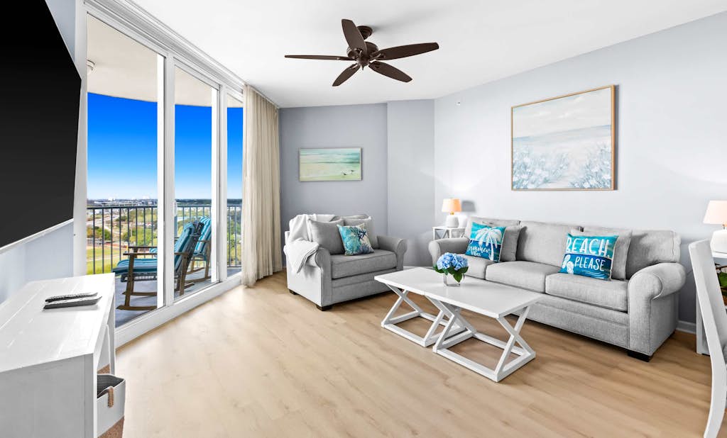 Gorgeous coastal condo with shared pool and private balcony